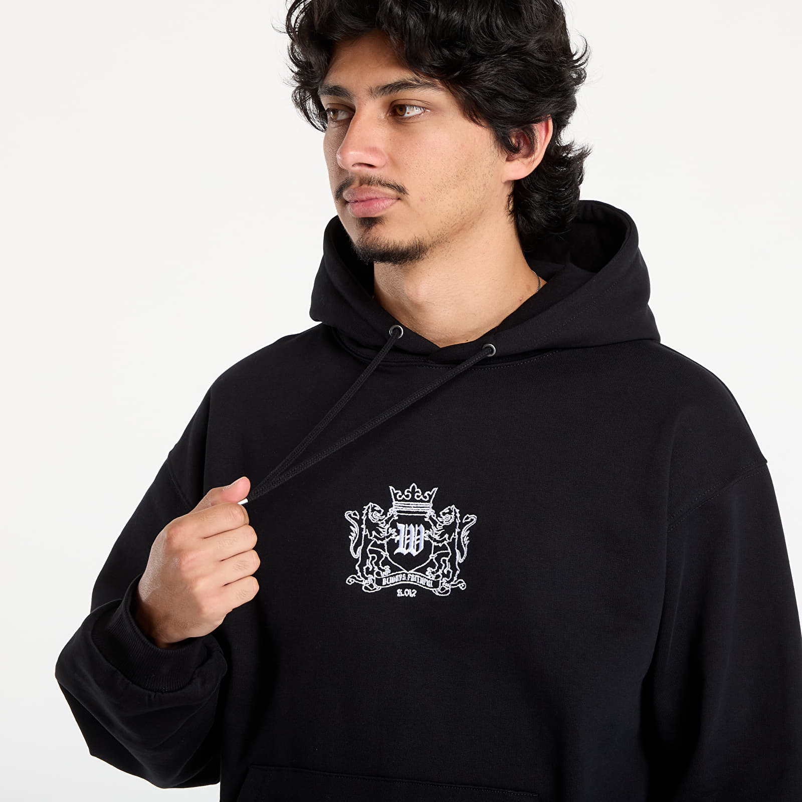 Sweats à capuche homme Wasted Paris M Crest Hoodie Black