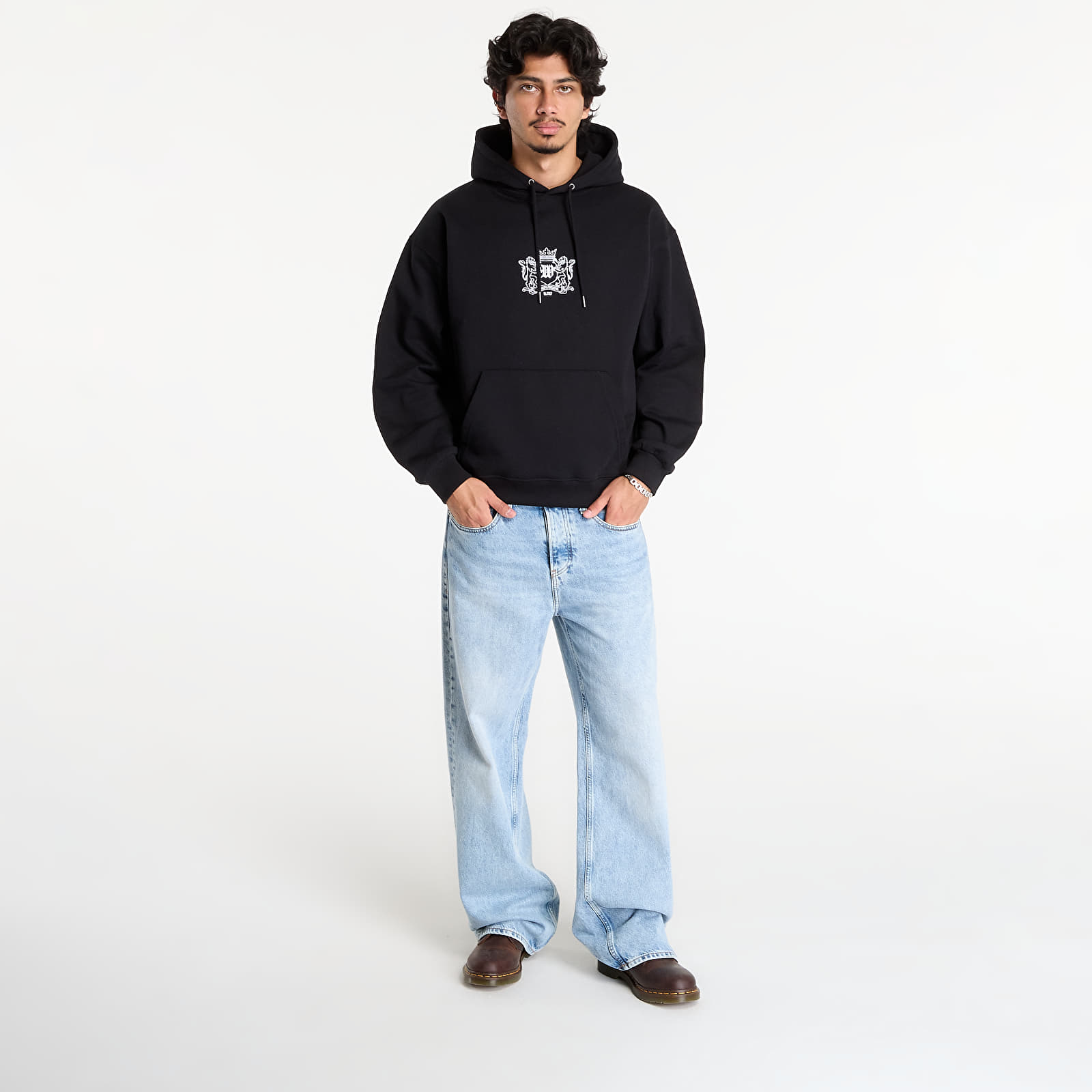 Sweats à capuche homme Wasted Paris M Crest Hoodie Black