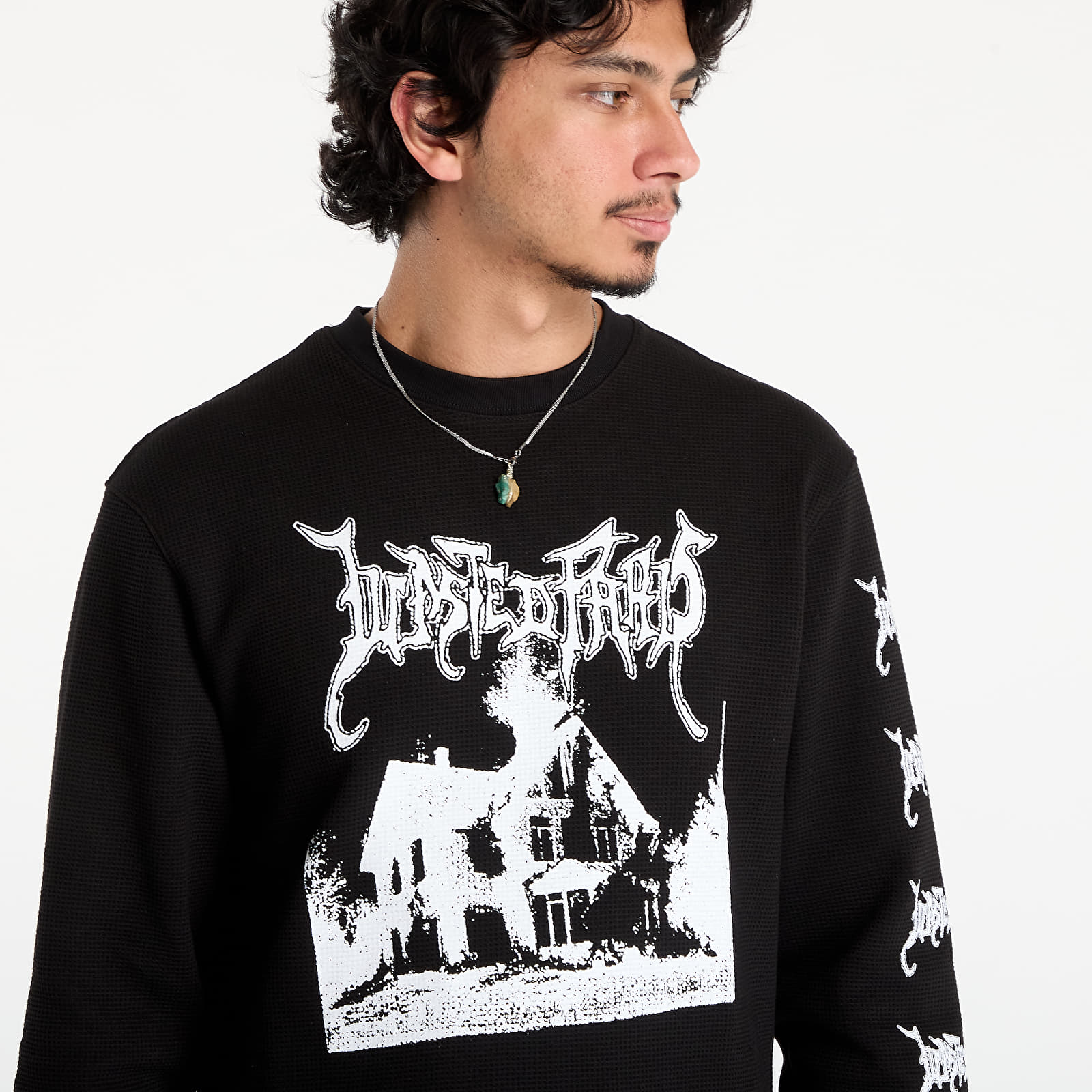 Sweats à capuche homme Wasted Paris M Ignited Thermal Sweatshirt Black