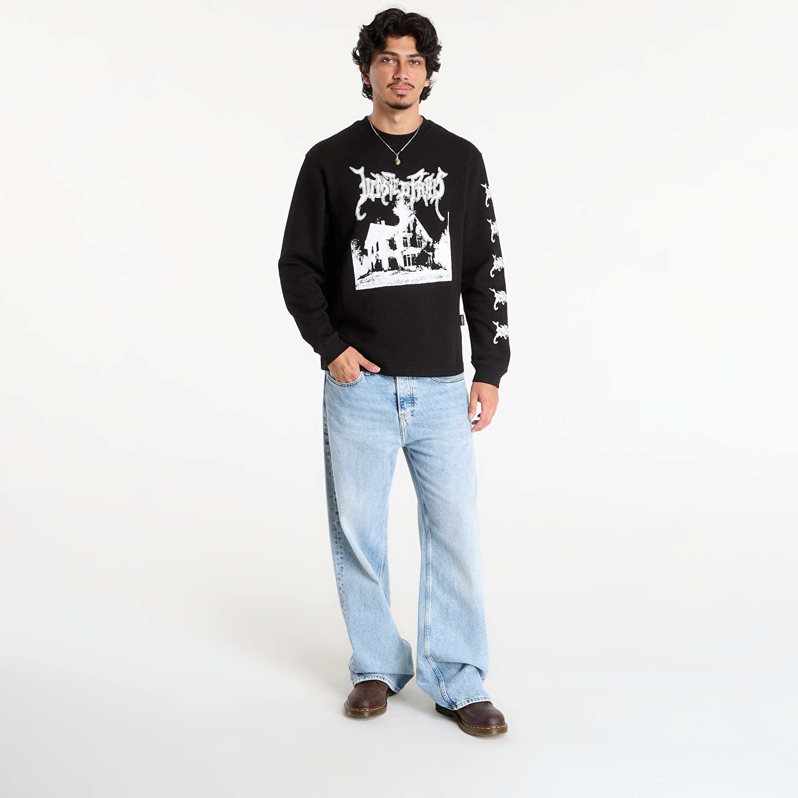 Sweats à capuche homme Wasted Paris M Ignited Thermal Sweatshirt Black