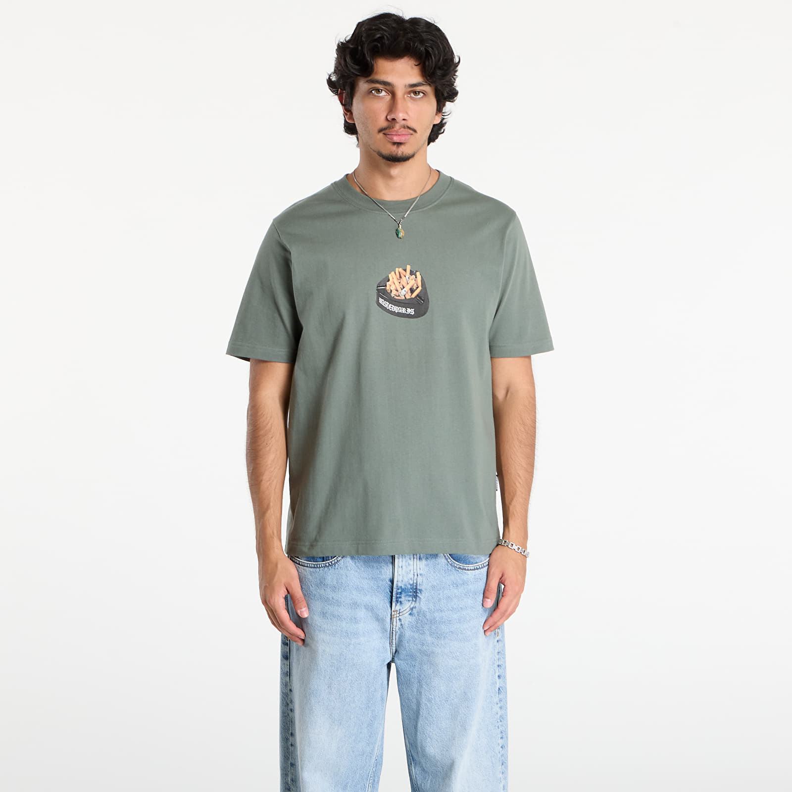 T-shirts homme Wasted Paris M Ashtray T-Shirt Lichen Green