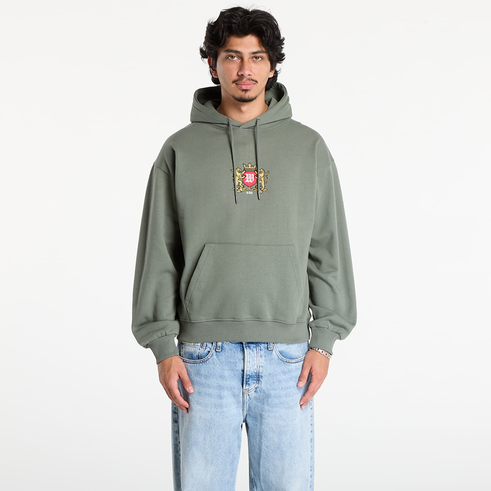 Sweatshirt Wasted Paris M Crest Hoodie Lichen Green L