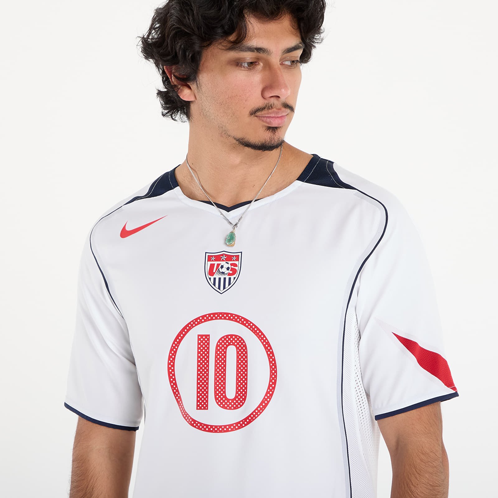 Мъжки тениски Nike Landon Donovan USMNT 2004 Total 90 Reissue Men's Nike Soccer Replica Jersey White/ College Navy/ University Red