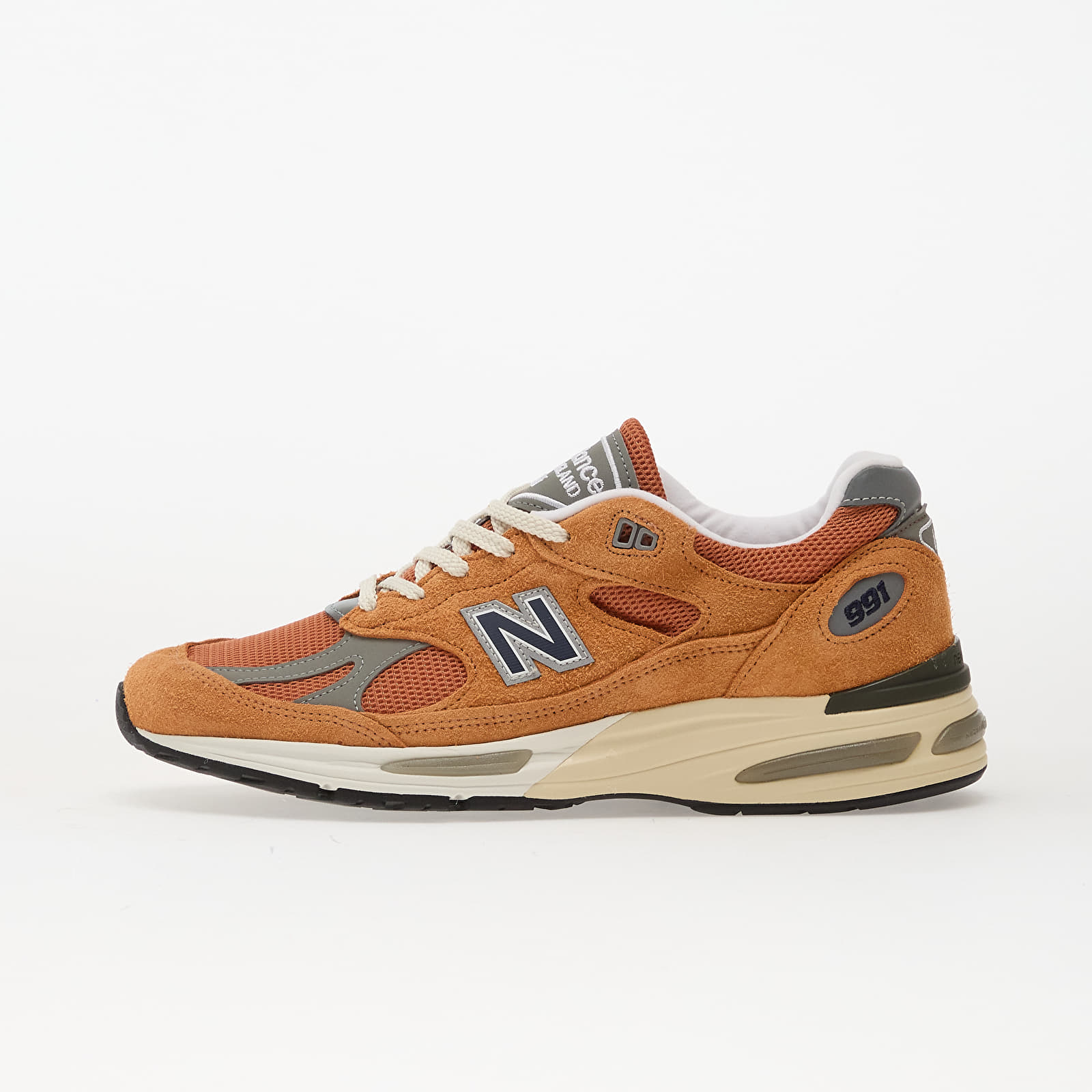 Zapatillas Hombre New Balance Made in UK 991v2 Grounded Pastels Orange