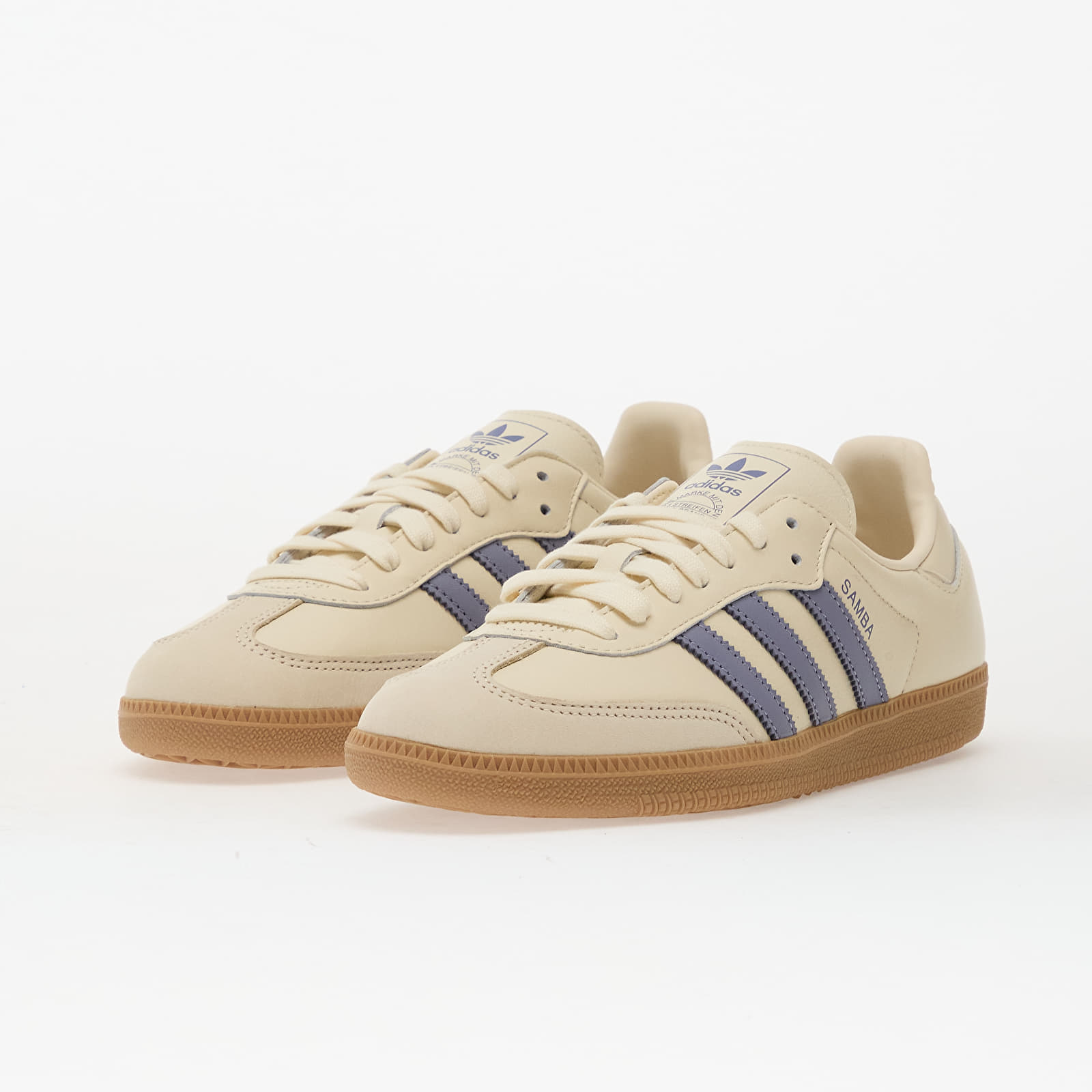 Chaussures et baskets femme adidas Samba Og W Crew White/ Silver Violet/ Gum4