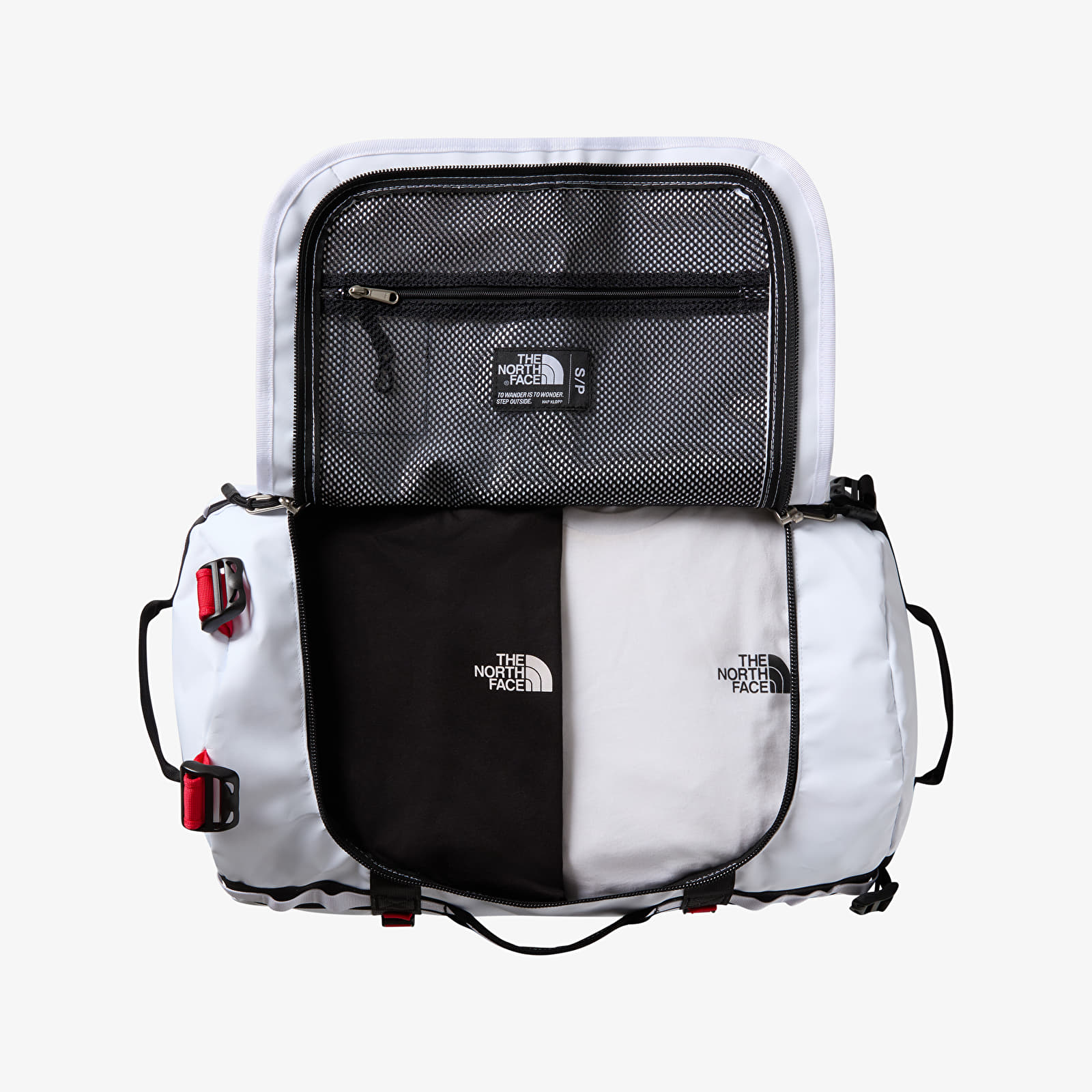Bolsas de ombro masculinas The North Face Base Camp Duffel - S TNF White