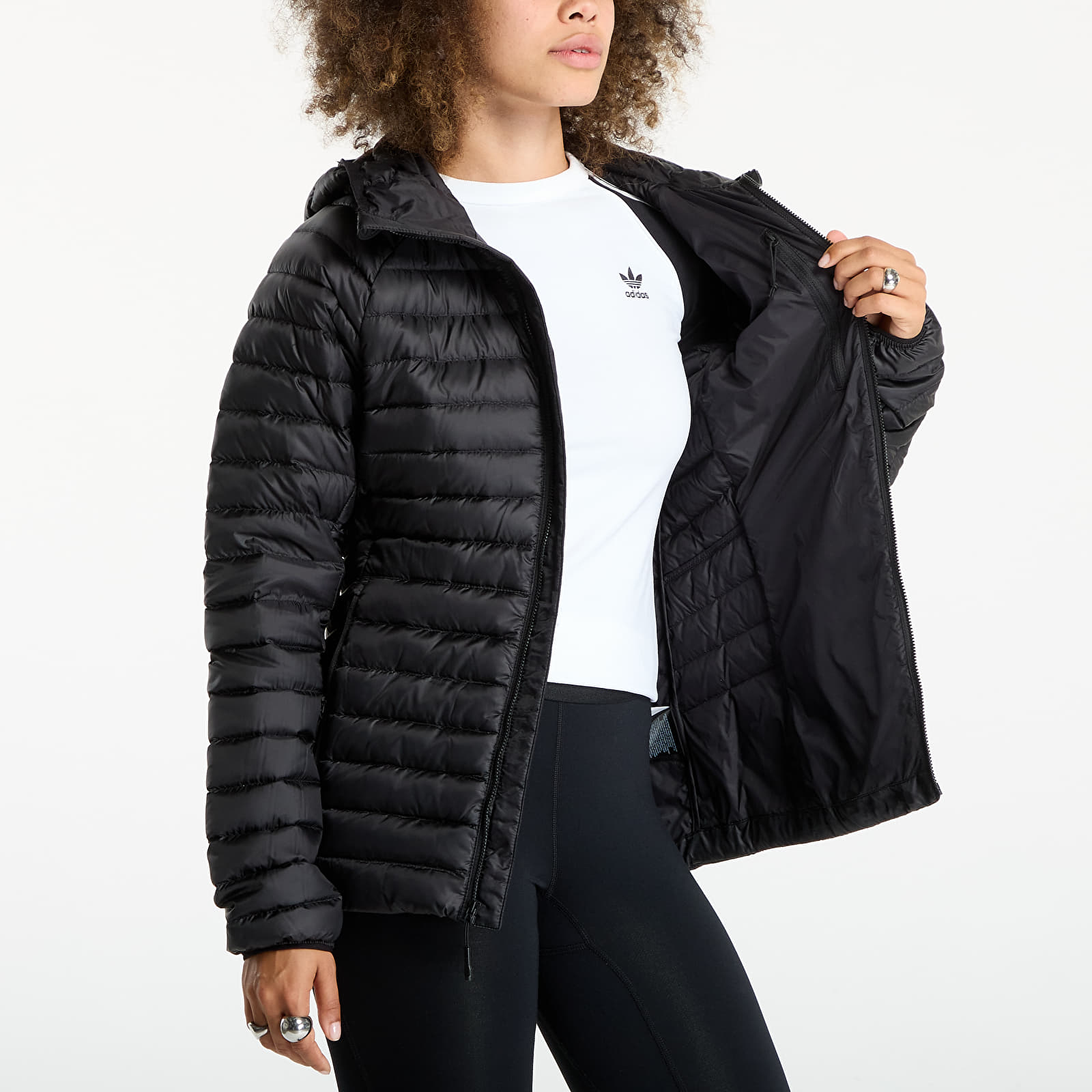 Jachete de puf pentru femei The North Face W Bettaforca Lt Down Hooded Jacket TNF Black