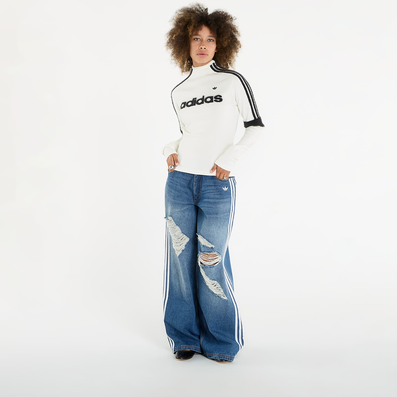 Dámská trička adidas Long Sleeve Long-Sleeve Top Off White