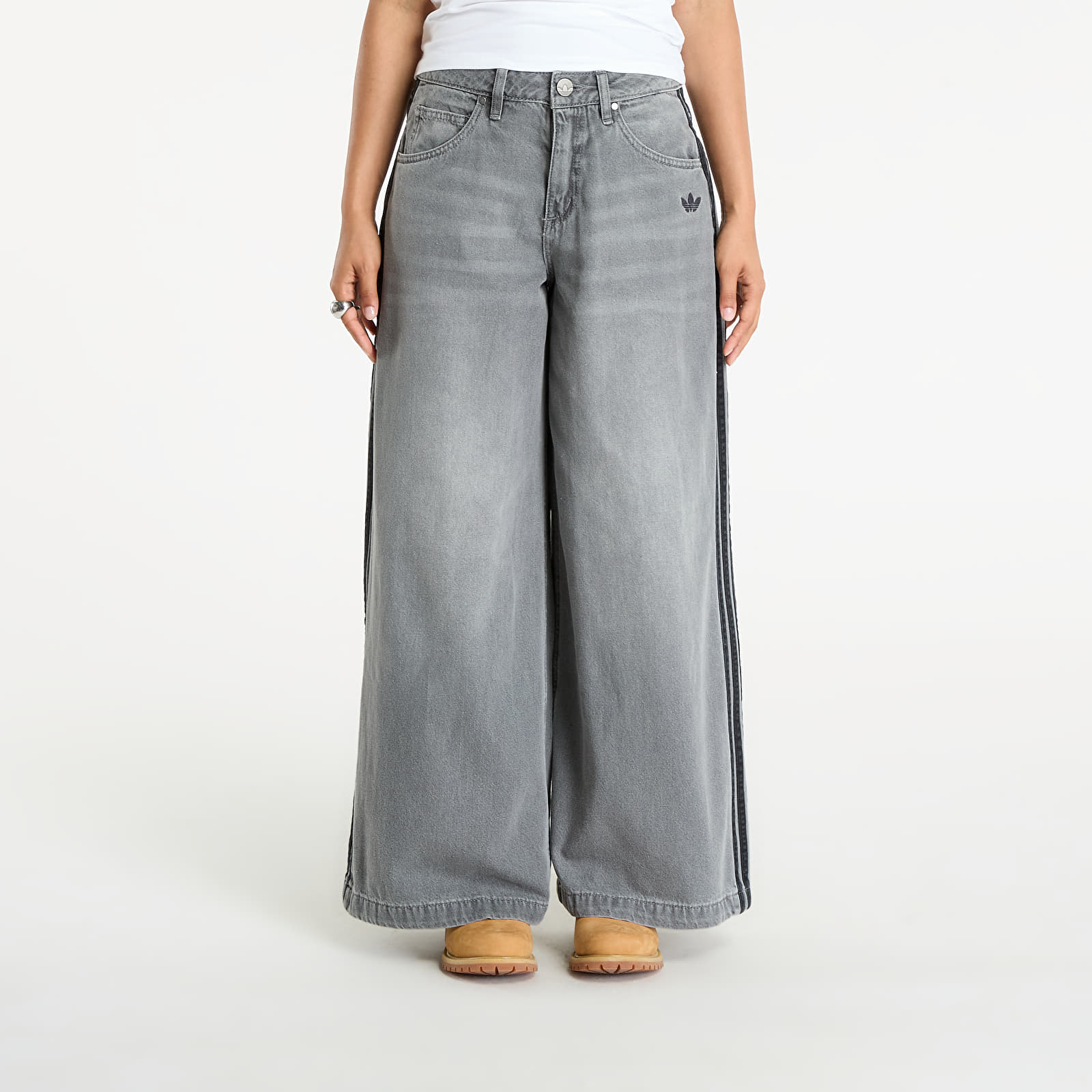 Dámské kalhoty adidas Adicolor Denim Adilenium Pant Washed Grey Denim