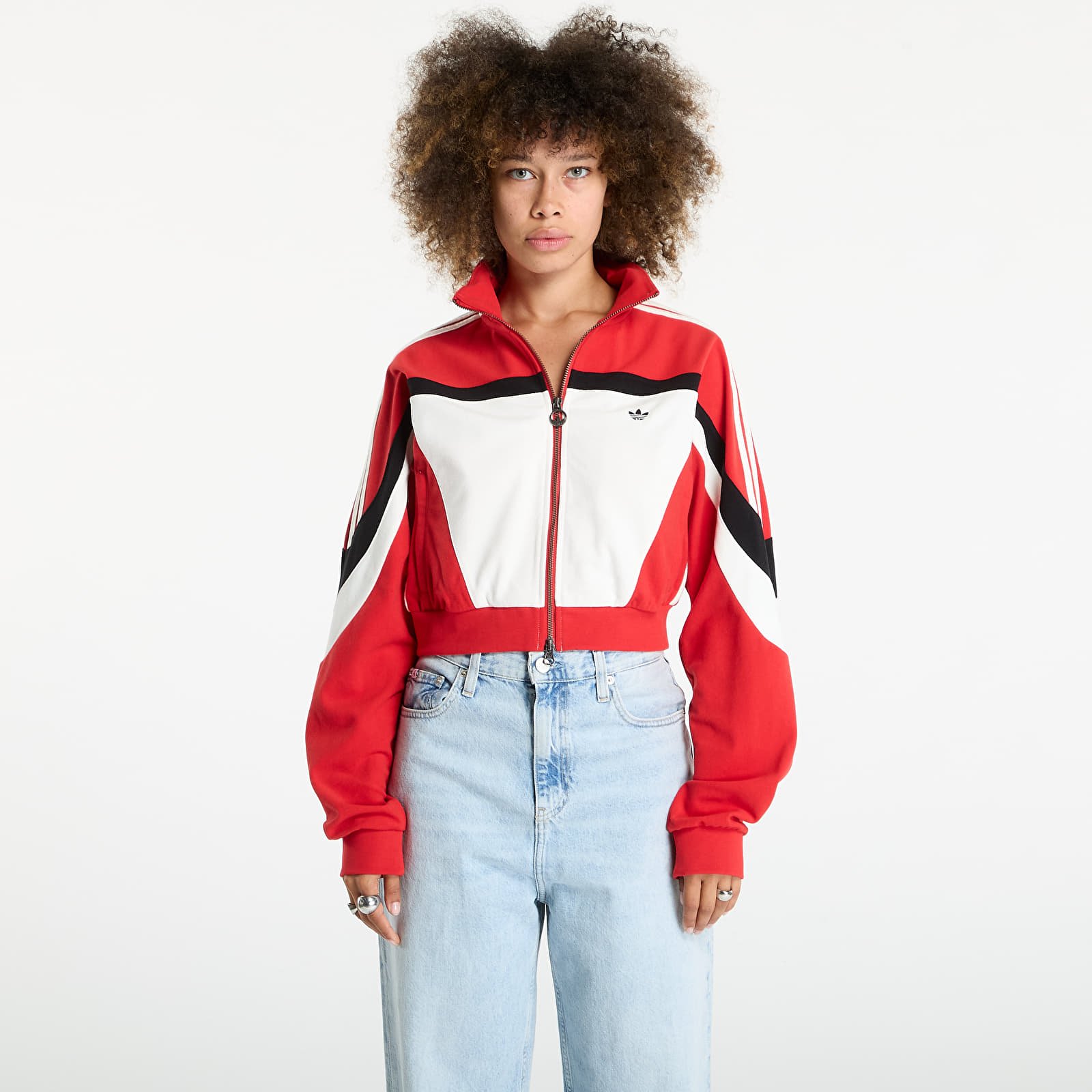 Dámské mikiny adidas Blocking Track Top Better Scarlet