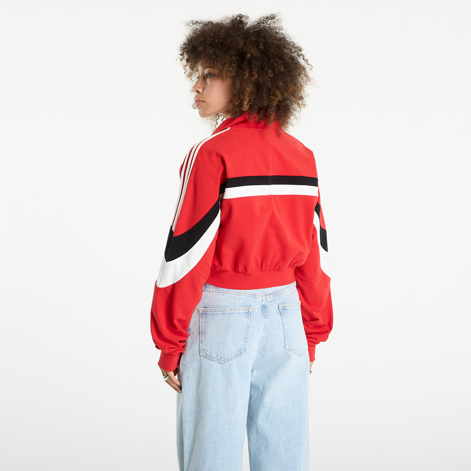 Dámské mikiny adidas Blocking Track Top Better Scarlet