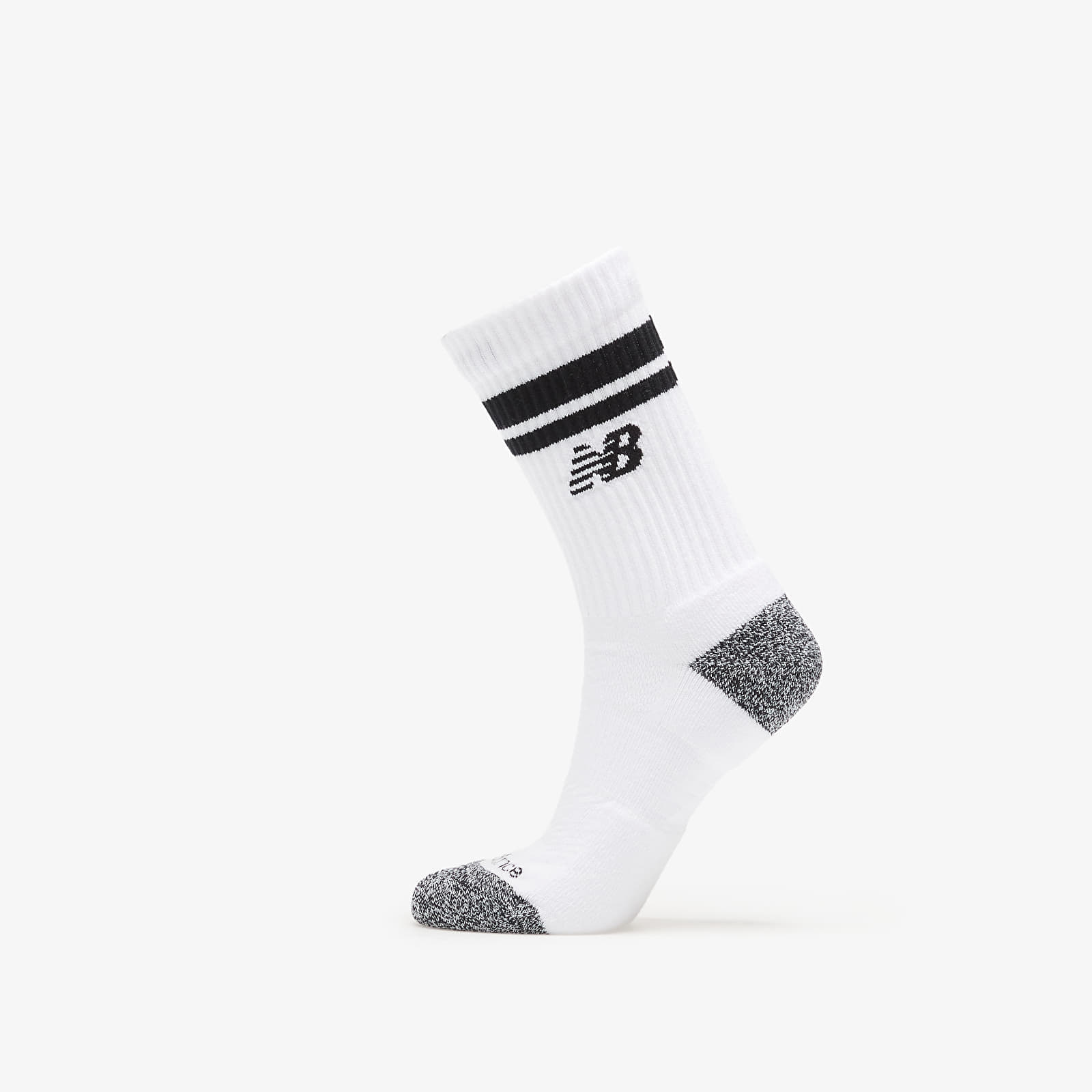 New Balance Active Lifestyle Striped Crew Socks 3-Pack White/ Black/ Grey XL