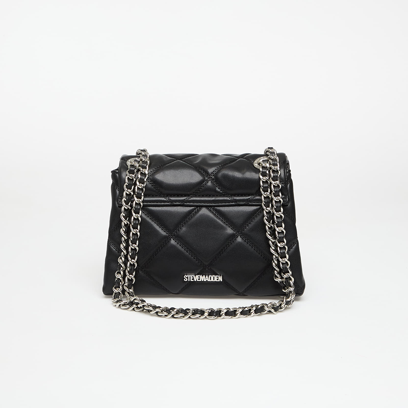 Genți de mână Steve Madden Bvolturi Blk/ Sil