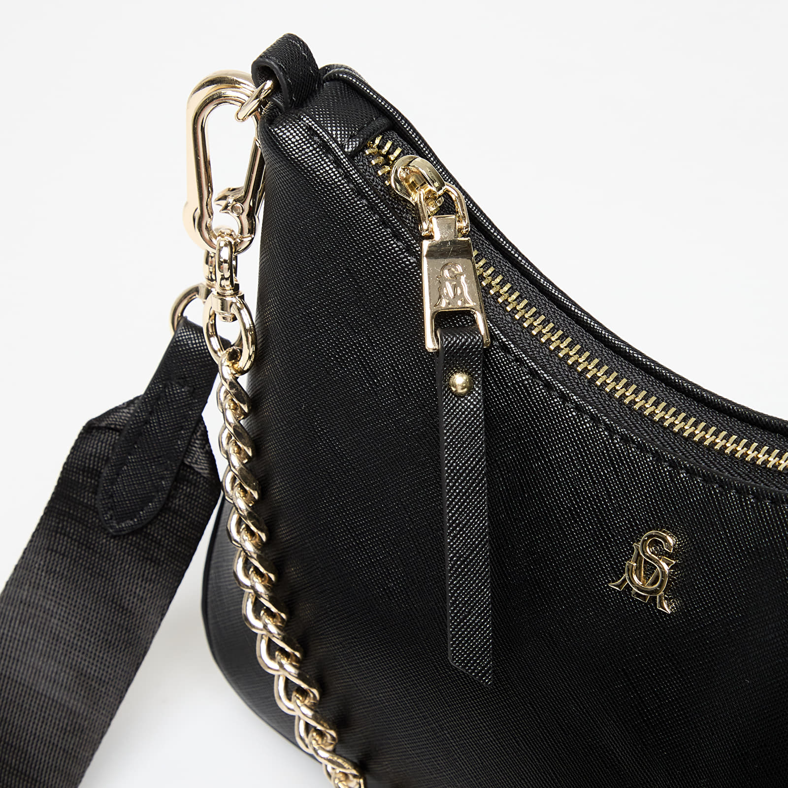 Genți de mână Steve Madden Bsin Black/ Gold