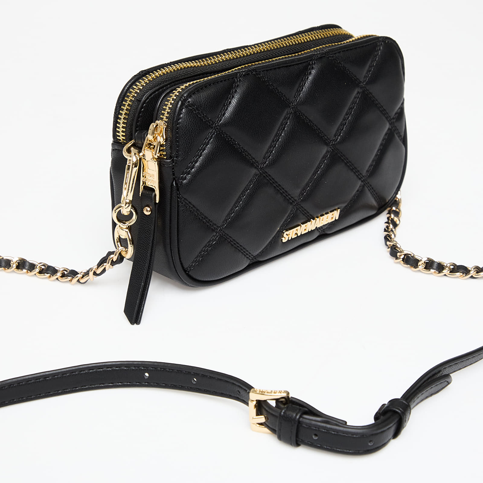 Genți de mână Steve Madden Bmarvis Black/ Gold