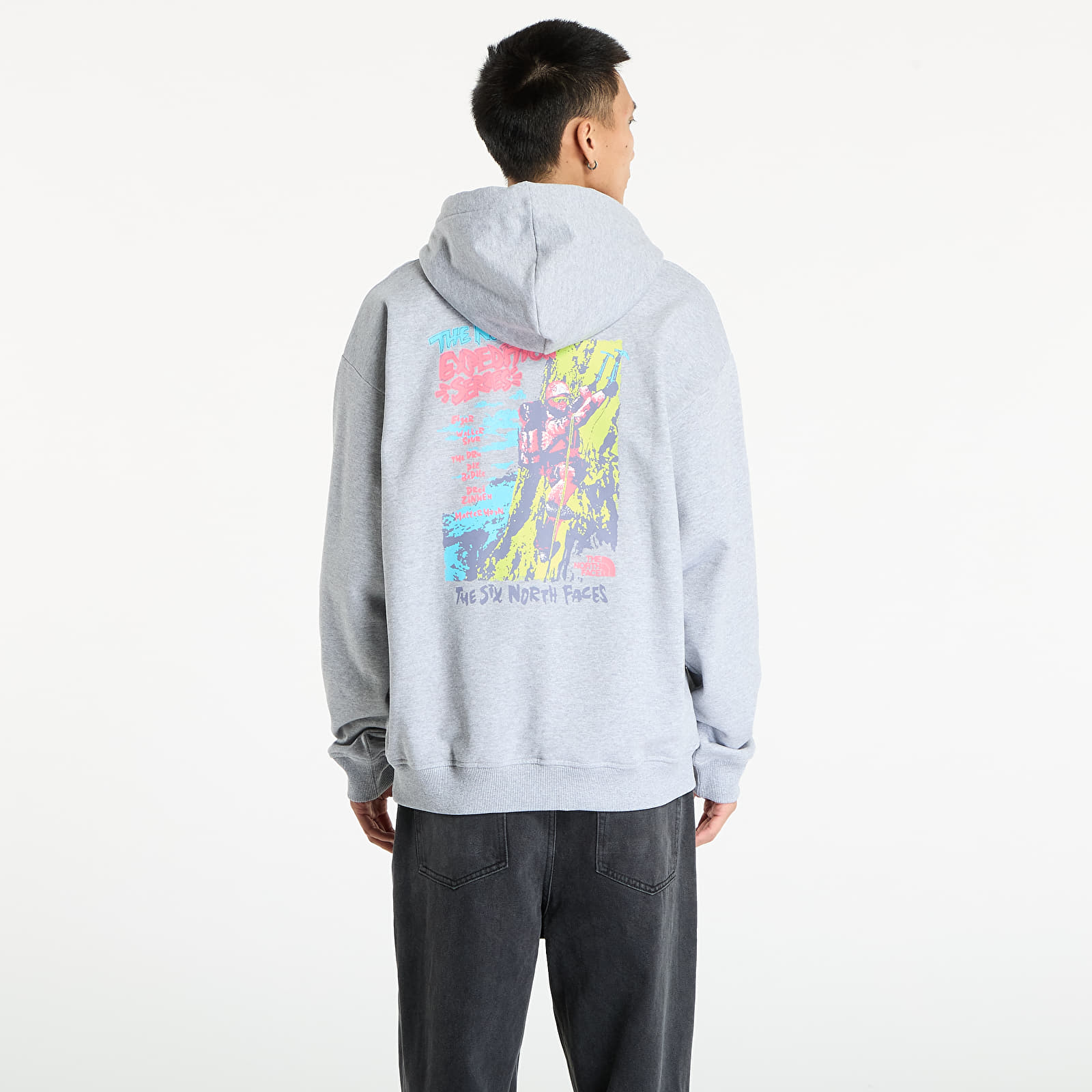 Мъжки суичъри The North Face U Expedition Celebration Oversized Hoodie UNISEX Light Grey Heather
