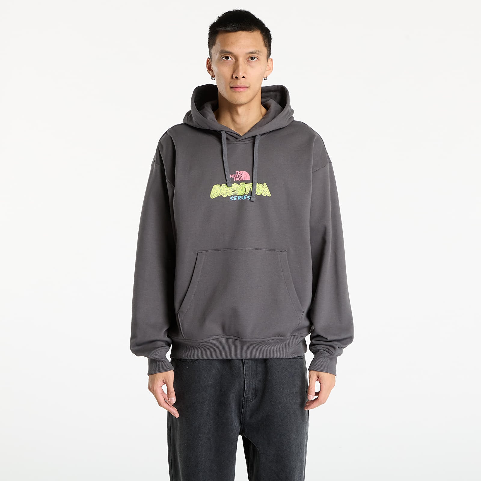 Sweatshirt The North Face U Expedition Celebration Oversized Hoodie UNISEX Anthracite Grey XL
