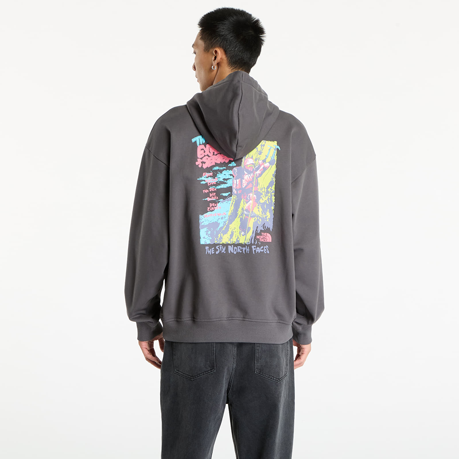 Мъжки суичъри The North Face U Expedition Celebration Oversized Hoodie UNISEX Anthracite Grey