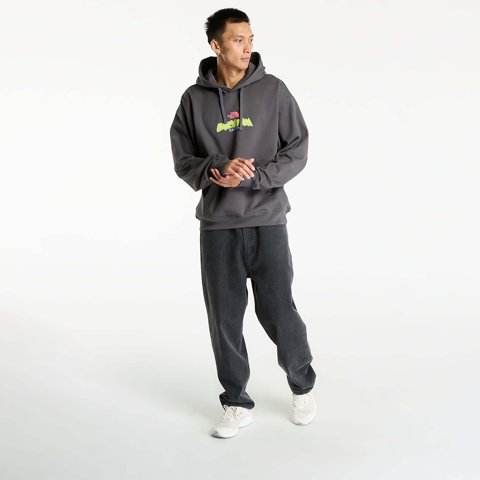 Мъжки суичъри The North Face U Expedition Celebration Oversized Hoodie UNISEX Anthracite Grey