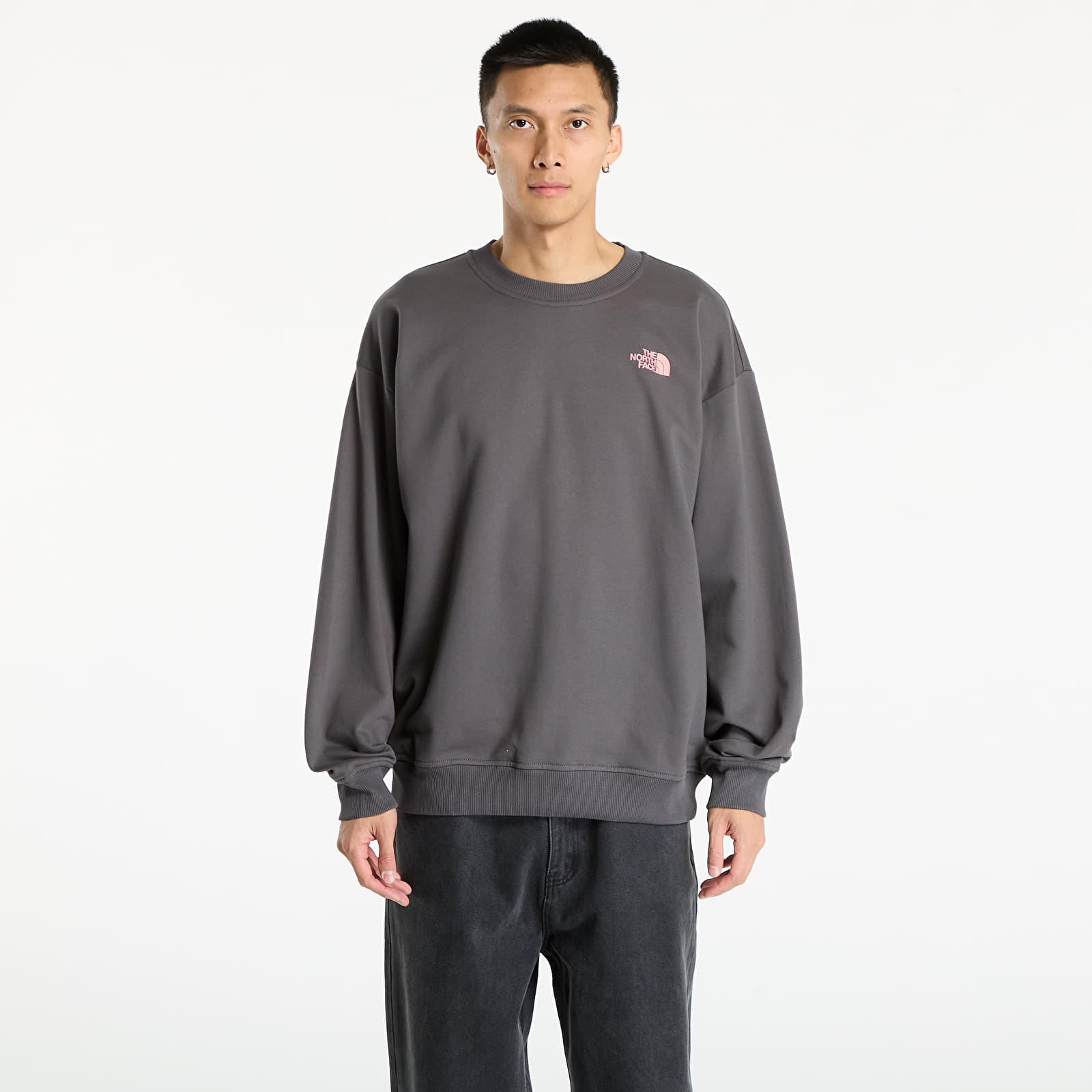Hanorace pentru bărbați The North Face U Expedition Celebration Oversized Crew UNISEX Anthracite Grey