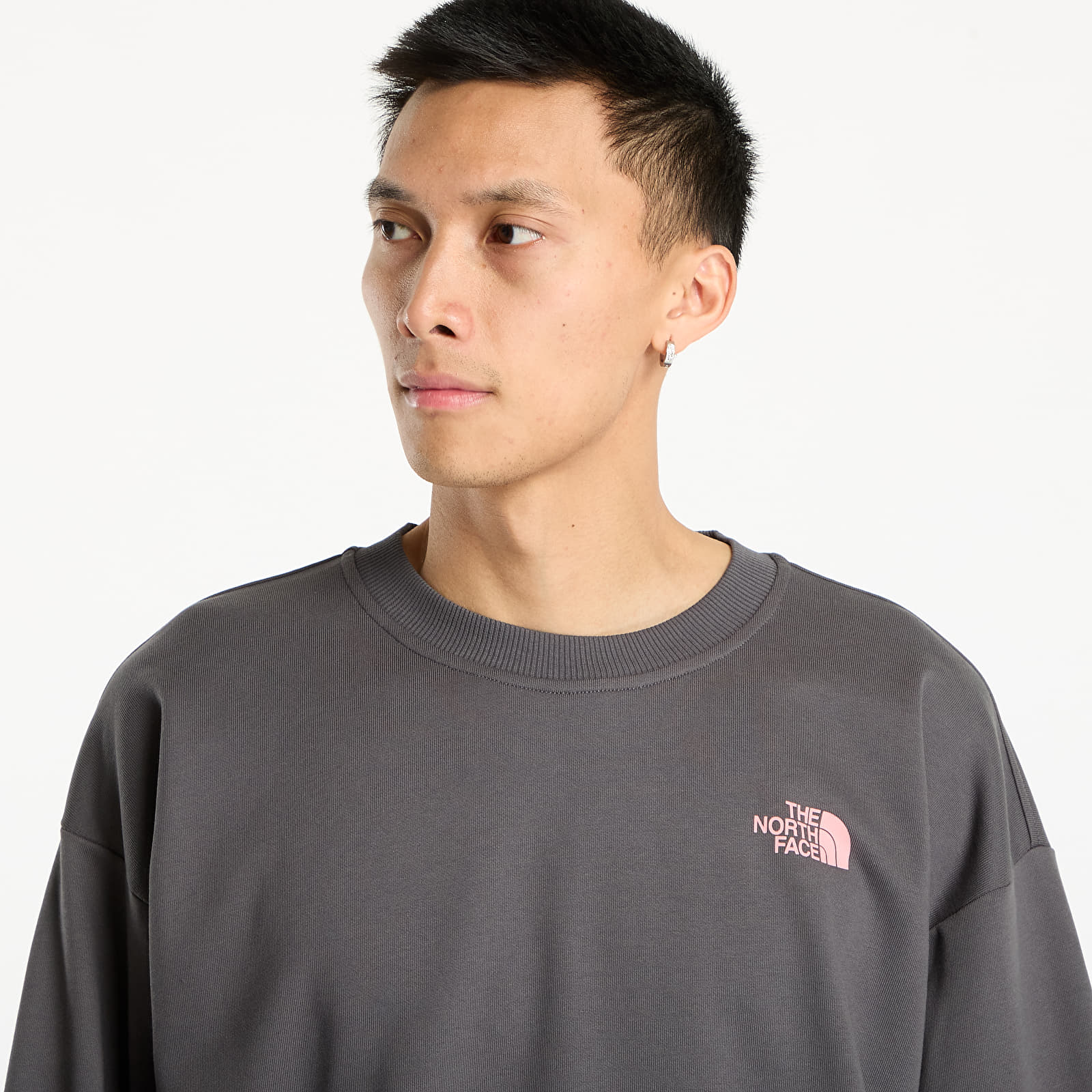 Hanorace pentru bărbați The North Face U Expedition Celebration Oversized Crew UNISEX Anthracite Grey