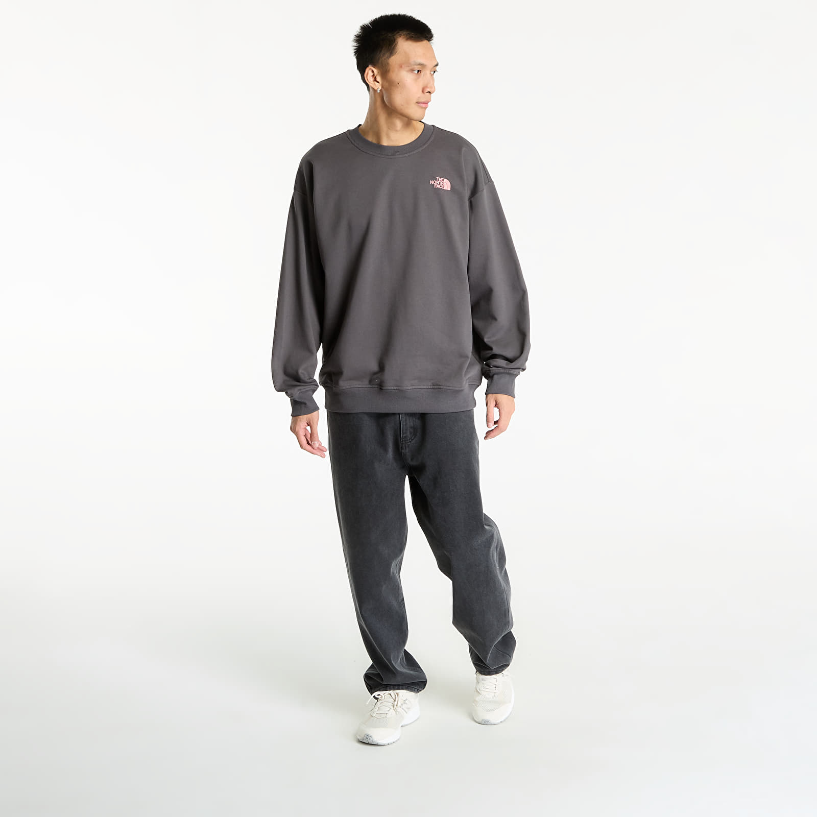 Hanorace pentru bărbați The North Face U Expedition Celebration Oversized Crew UNISEX Anthracite Grey