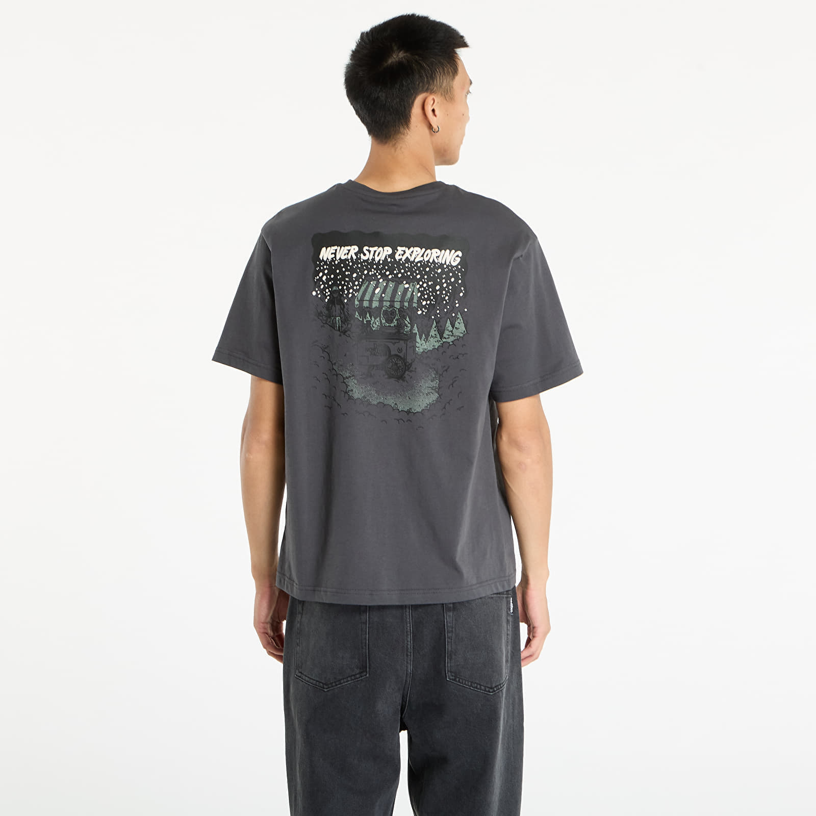 The North Face T-shirt The North Face U Powder Days Relaxed S/S Tee Graphic UNISEX Asphalt Grey M - 5