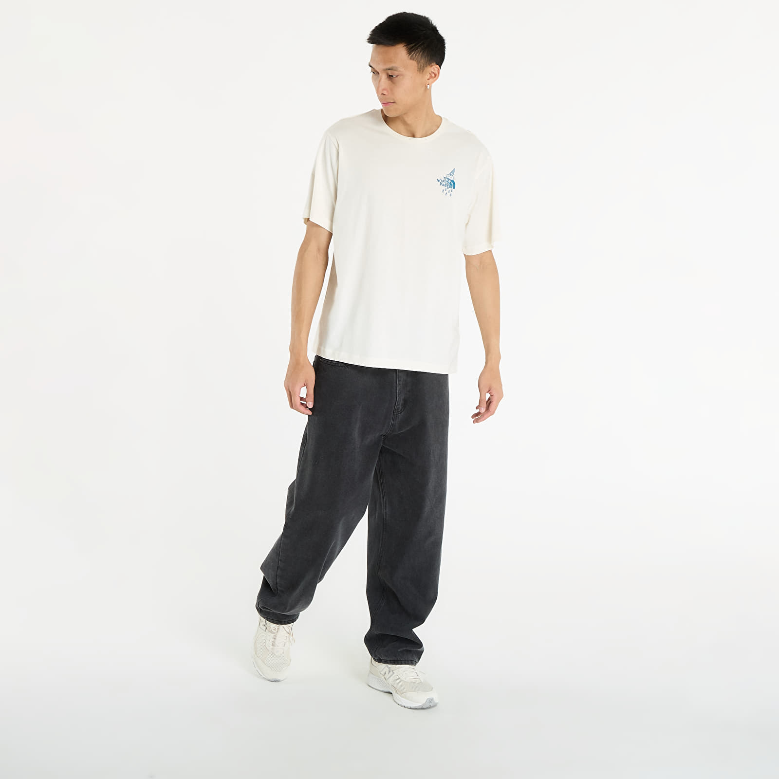 Мъжки тениски The North Face U Powder Days Relaxed S/S Tee Graphic UNISEX White Dune