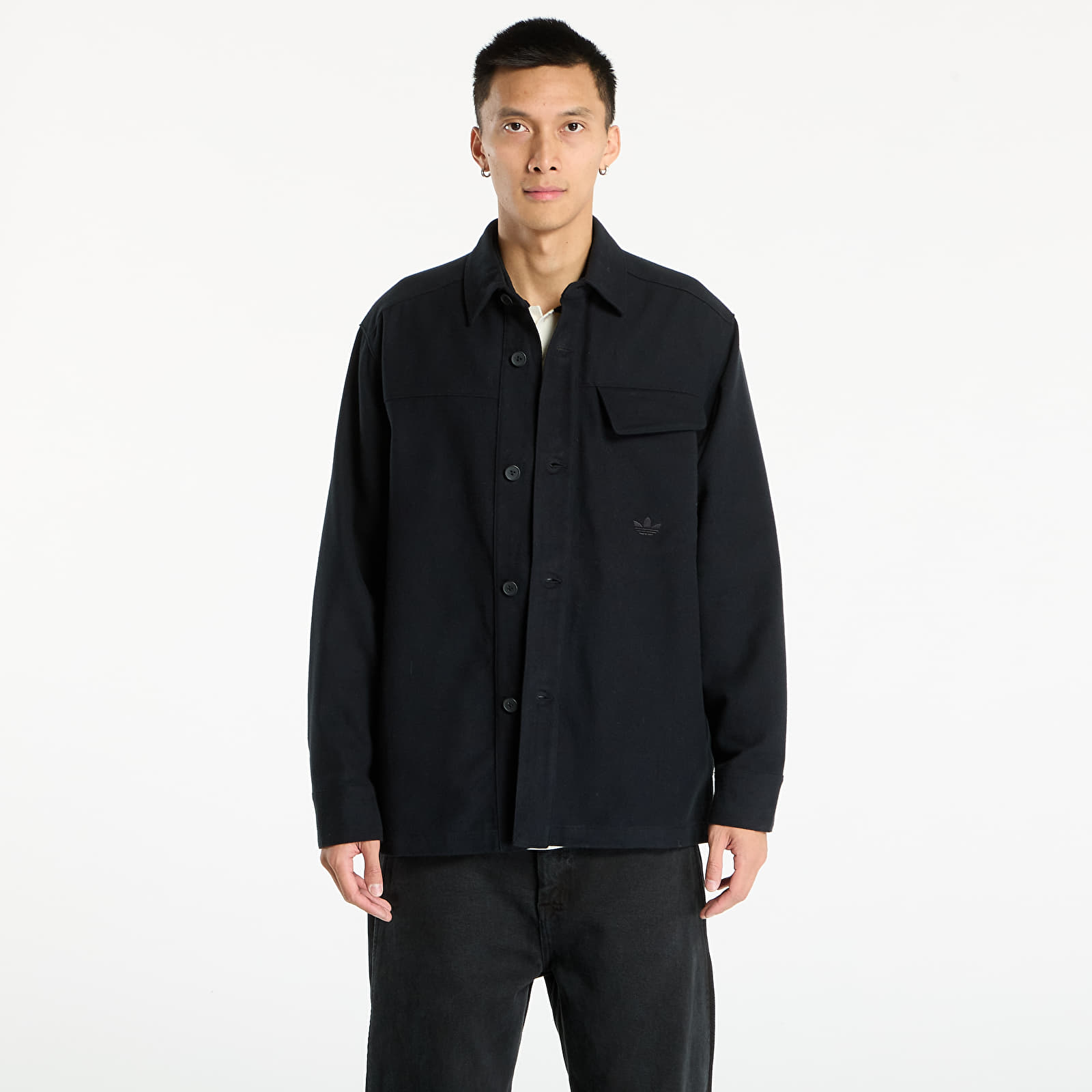 Overhemden voor heren adidas Premium Essentials Shirt Black
