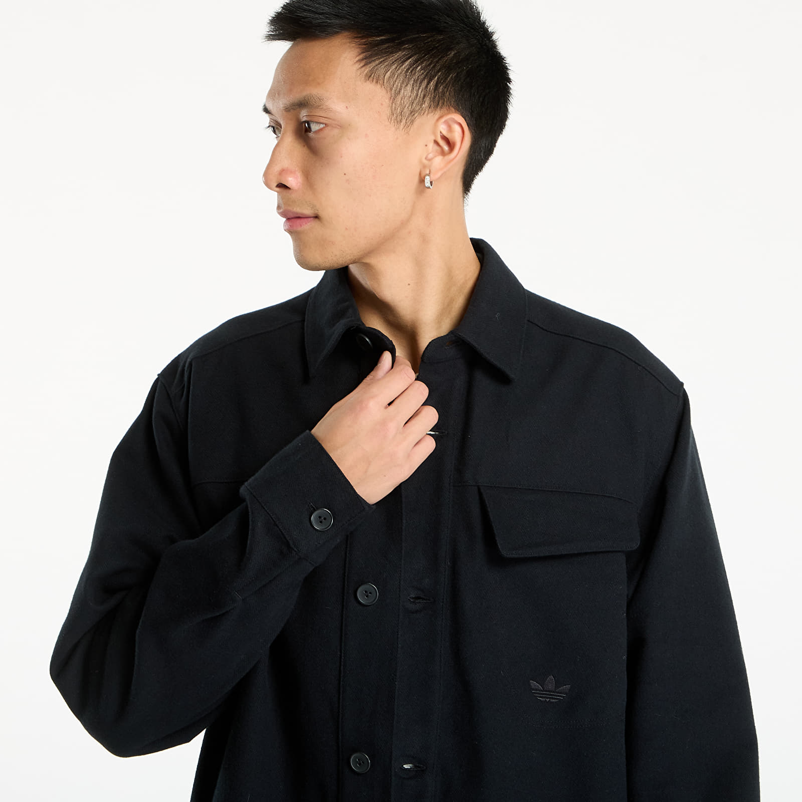 Overhemden voor heren adidas Premium Essentials Shirt Black