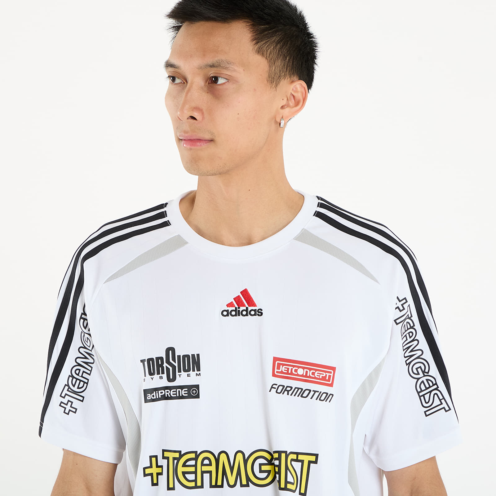 Vīriešu krekliņi adidas Teamgeist Moto Graphic Jersey White