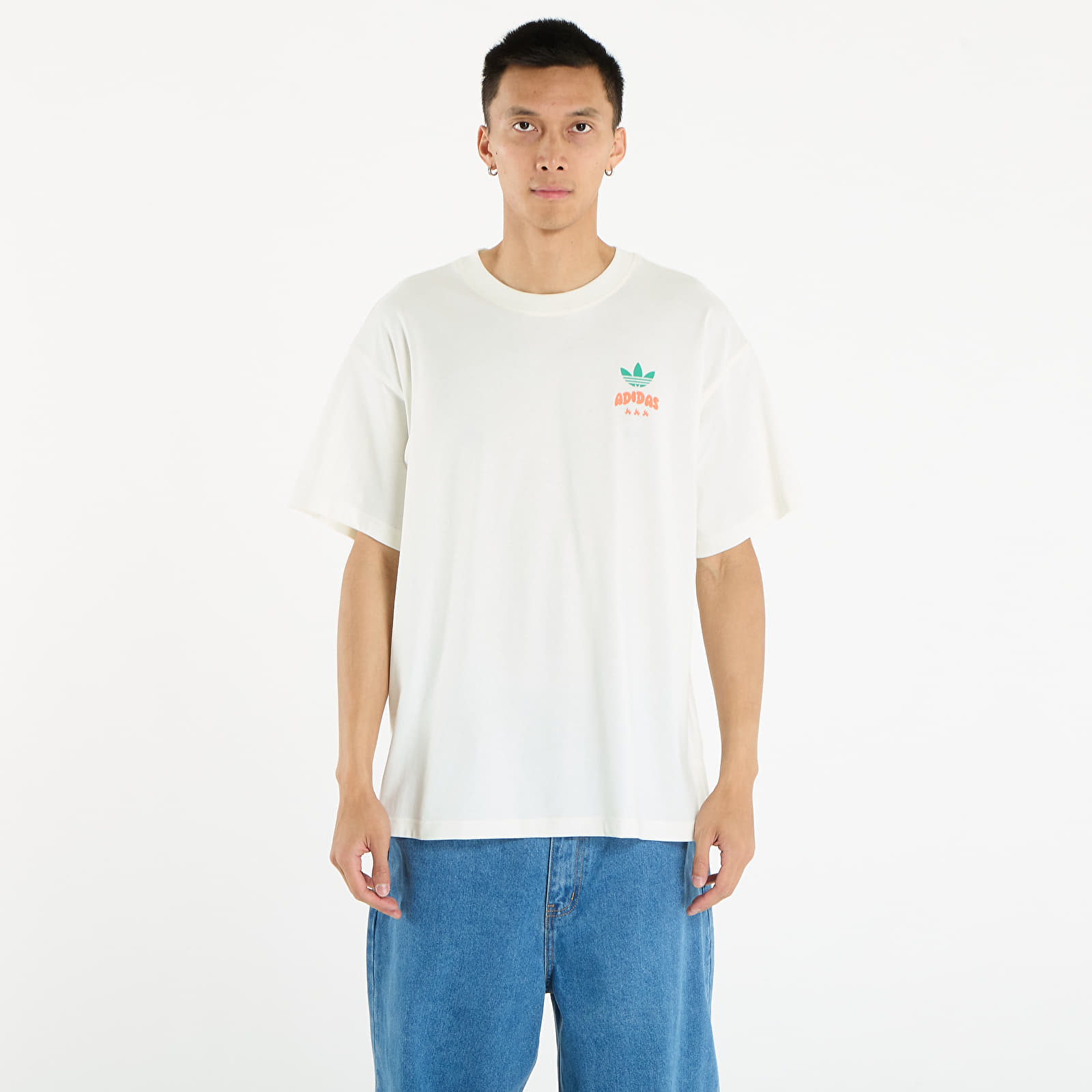 Tricouri bărbați adidas Jalapeno Graphic T-Shirt Off White