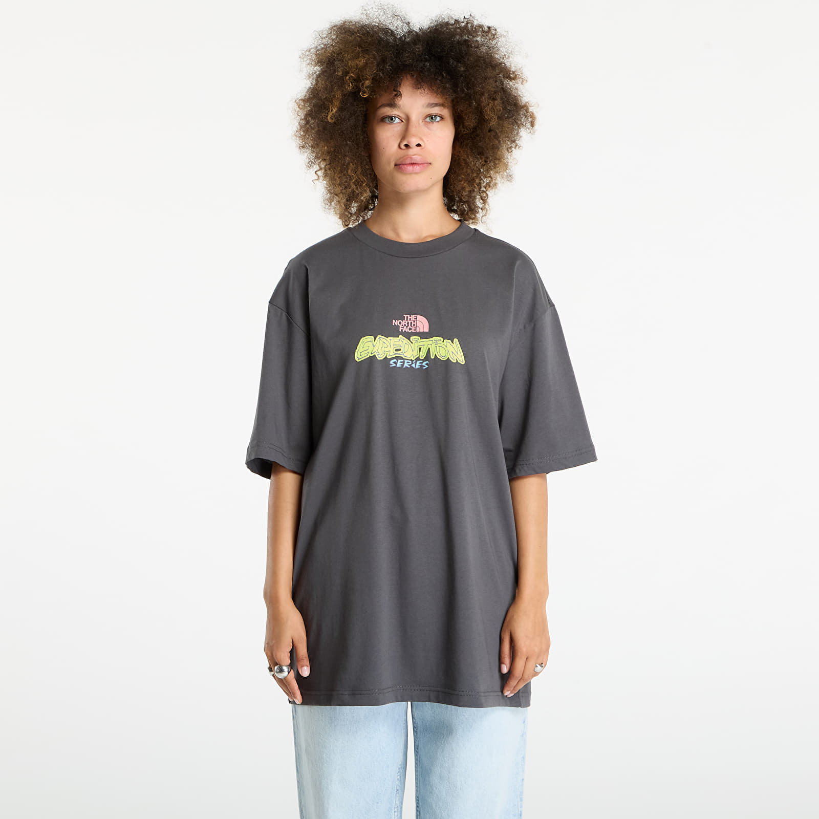 T-shirt The North Face U Expedition Celebration Oversized S/S Tee UNISEX Anthracite Grey L