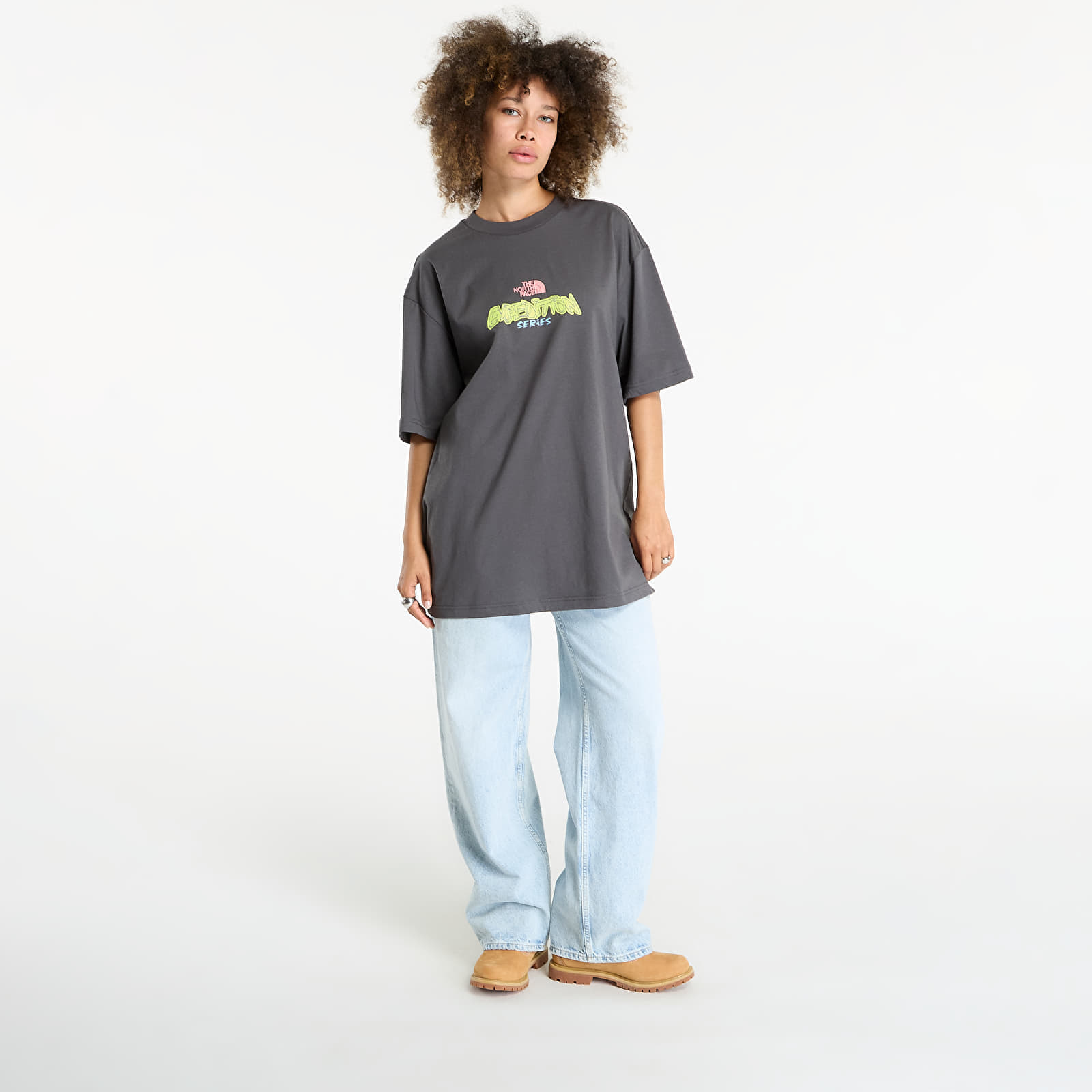 T-shirt The North Face U Expedition Celebration Oversized S/S Tee UNISEX Anthracite Grey M