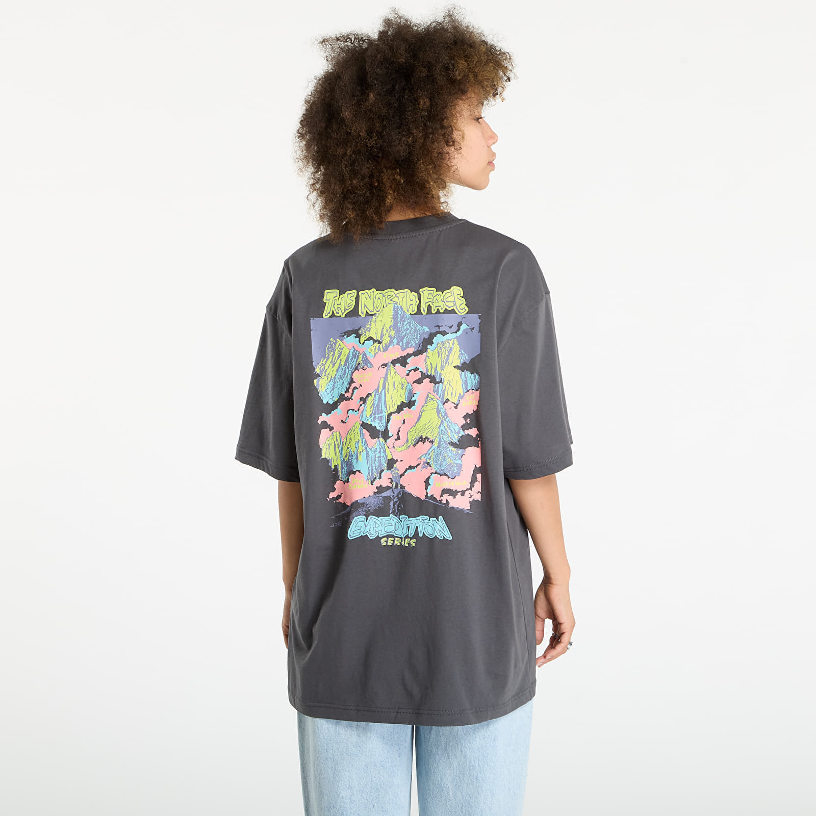 T-shirt The North Face U Expedition Celebration Oversized S/S Tee UNISEX Anthracite Grey M