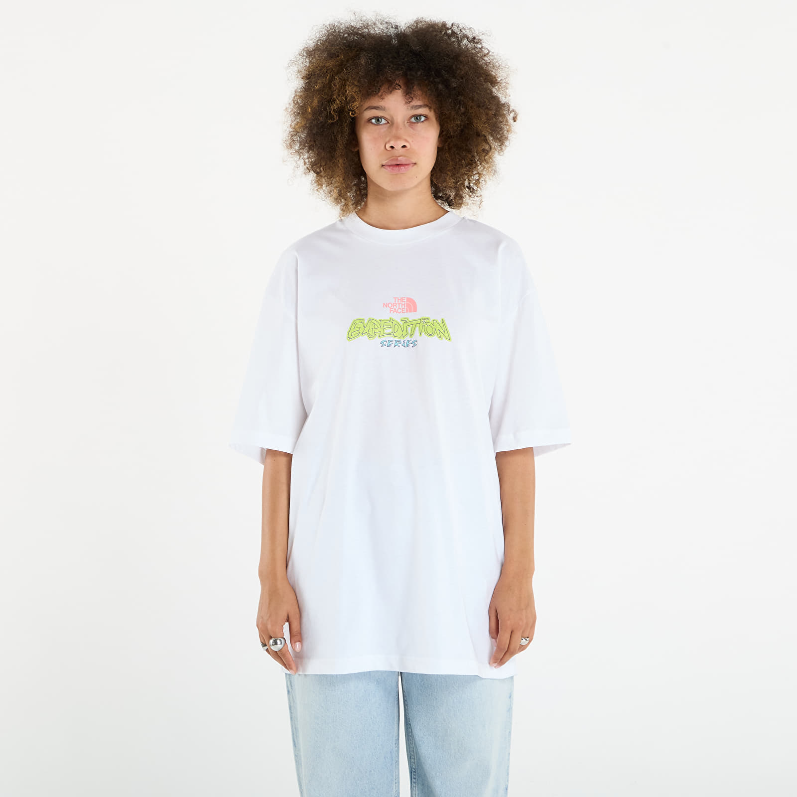 Férfi pólok The North Face U Expedition Celebration Oversized S/S Tee UNISEX TNF White