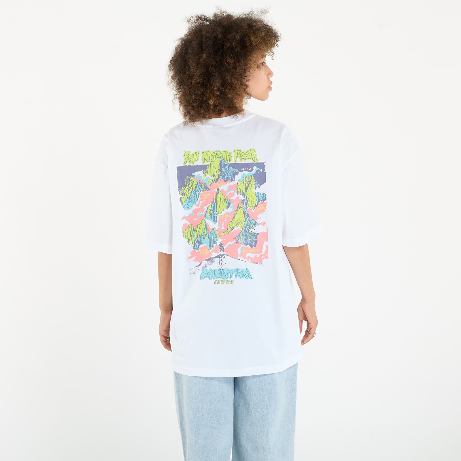 Férfi pólok The North Face U Expedition Celebration Oversized S/S Tee UNISEX TNF White