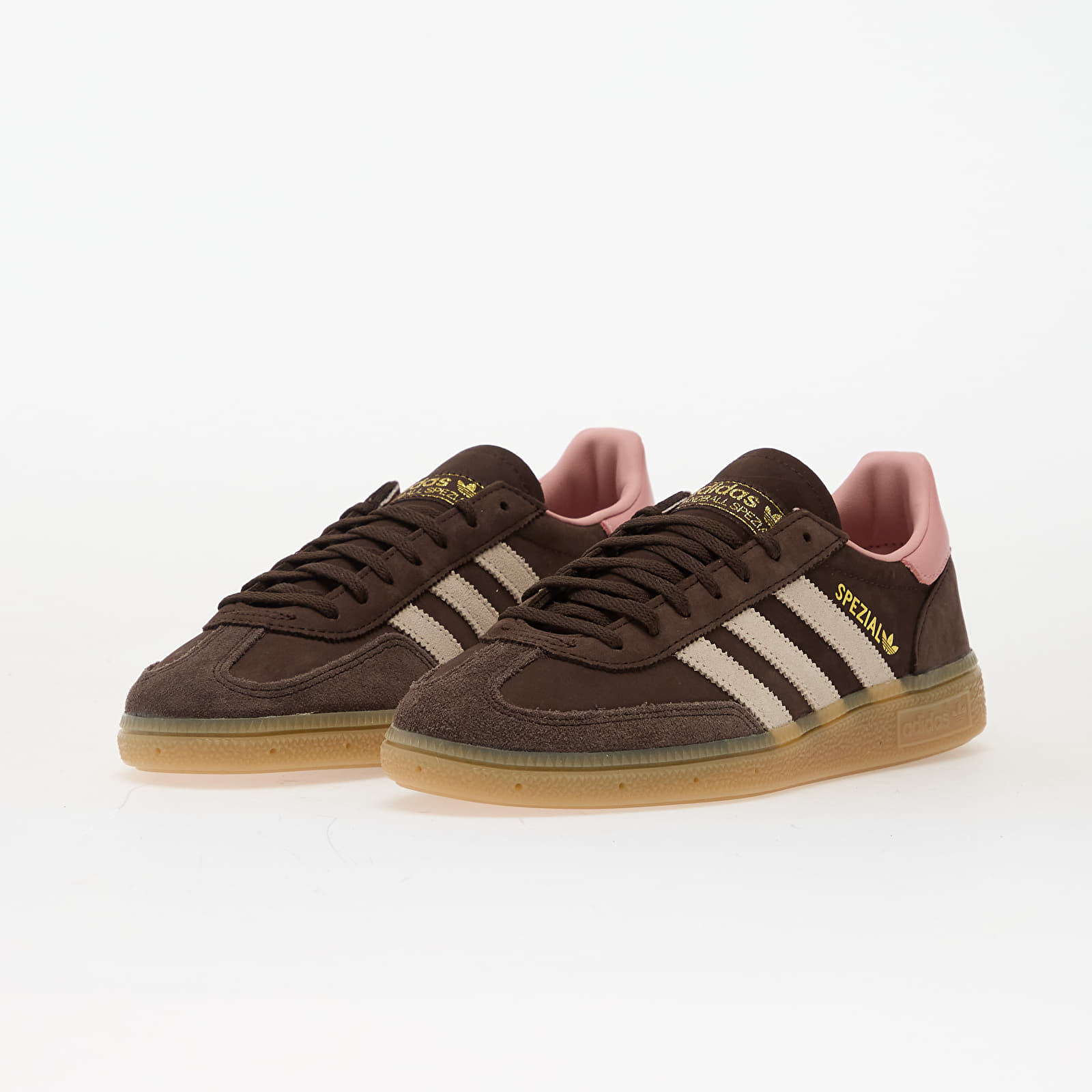 Dámské tenisky a boty adidas Handball Spezial W Dark Brown/ Aluminium/ Wonder Mauve