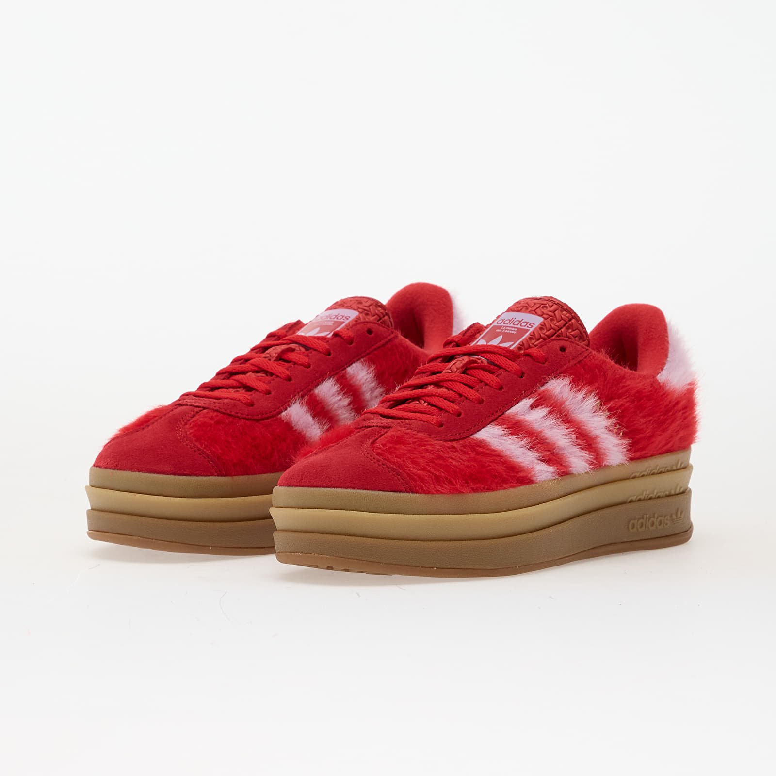 Dámské tenisky a boty adidas Gazelle Bold W Better Scarlet/ Bliss Lilac/ Gold Metallic