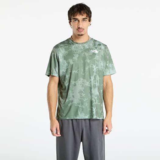 The North Face M 24/7 Short Sleeves Regular Tee Bark Mist Light Refractions Print