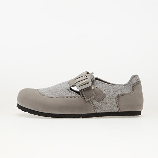 Birkenstock London Nova Felt Leather/ Textile/ Felt Stone Coin