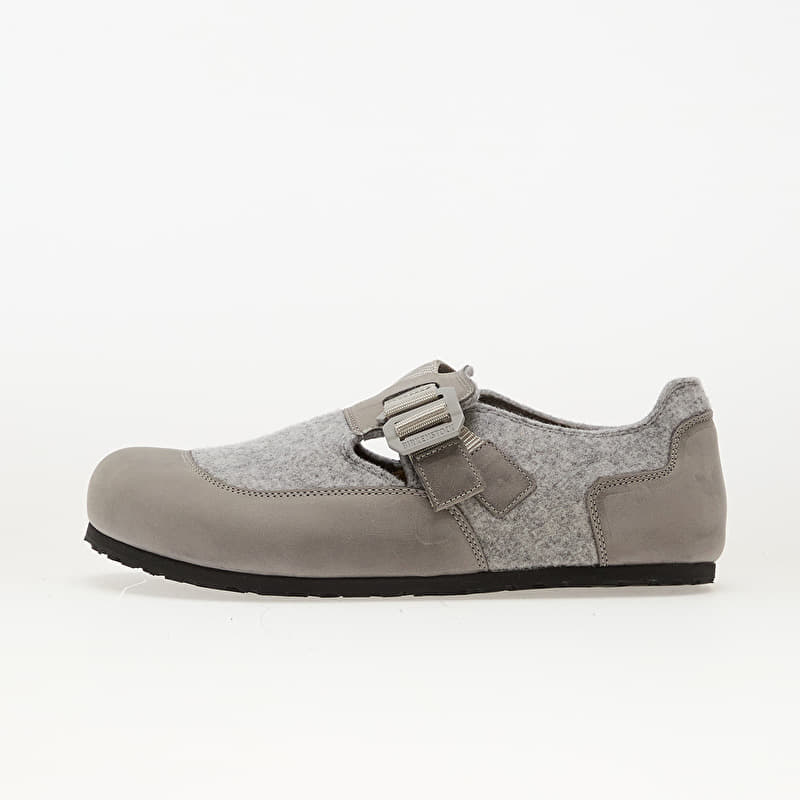 Birkenstock London Nova Felt Leather/ Textile/ Felt Stone Coin