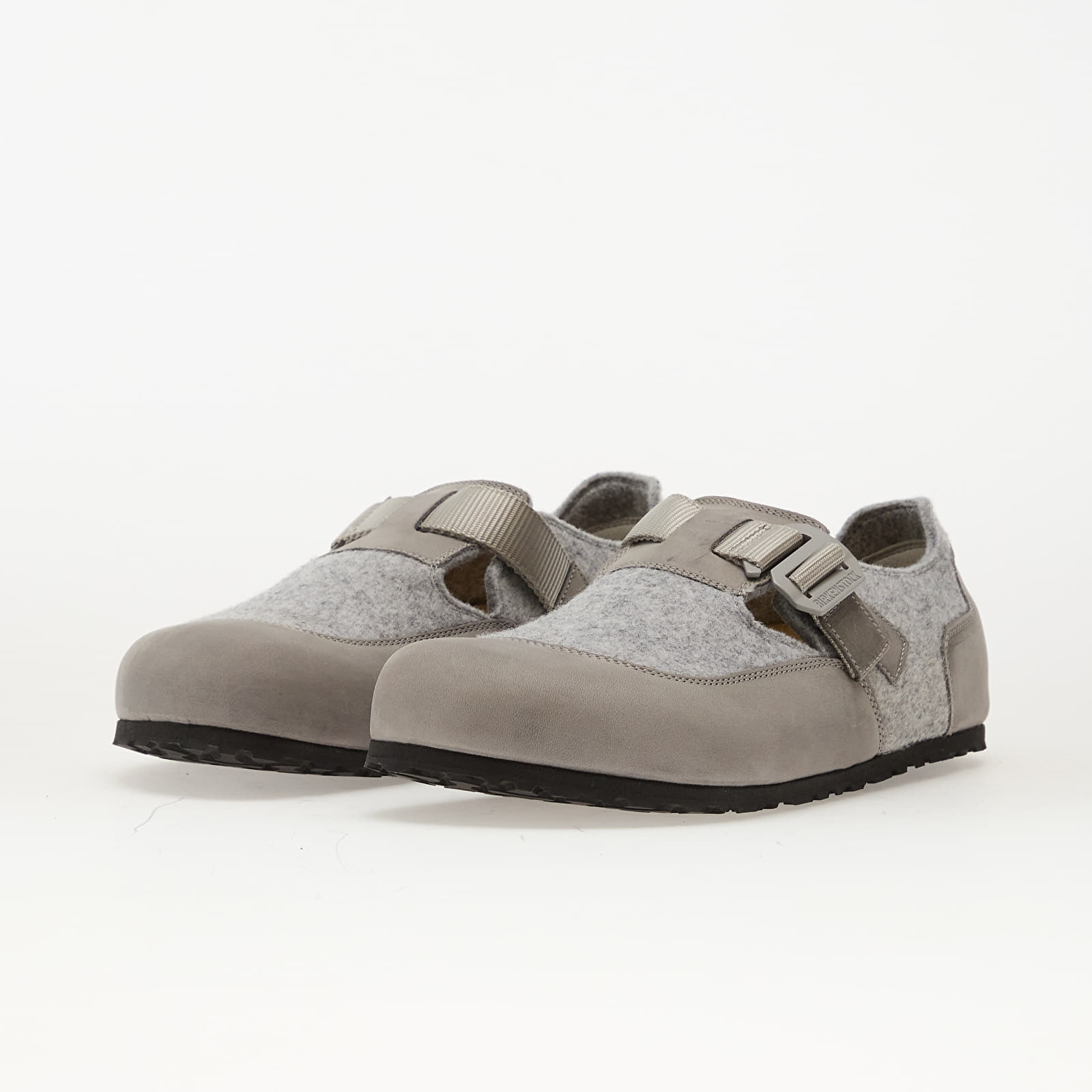Чоловіче взуття Birkenstock London Nova Felt Leather/ Textile/ Felt Stone Coin