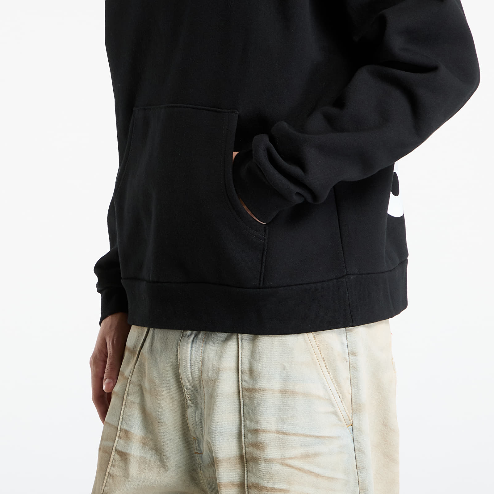 Herren-Sweatshirts OBEY Bold Star Extra Heavy Hood Black