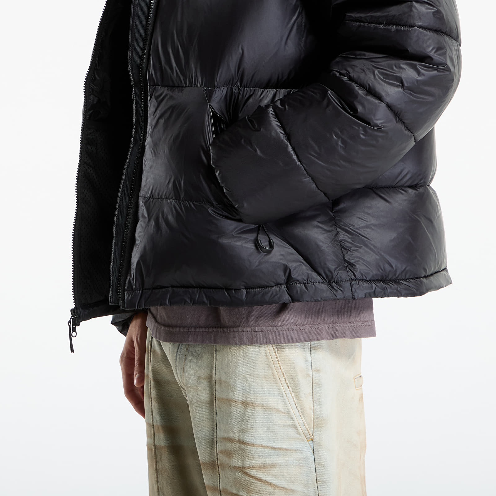 Herrenjacken OBEY Stratus Puffer Jacket Black