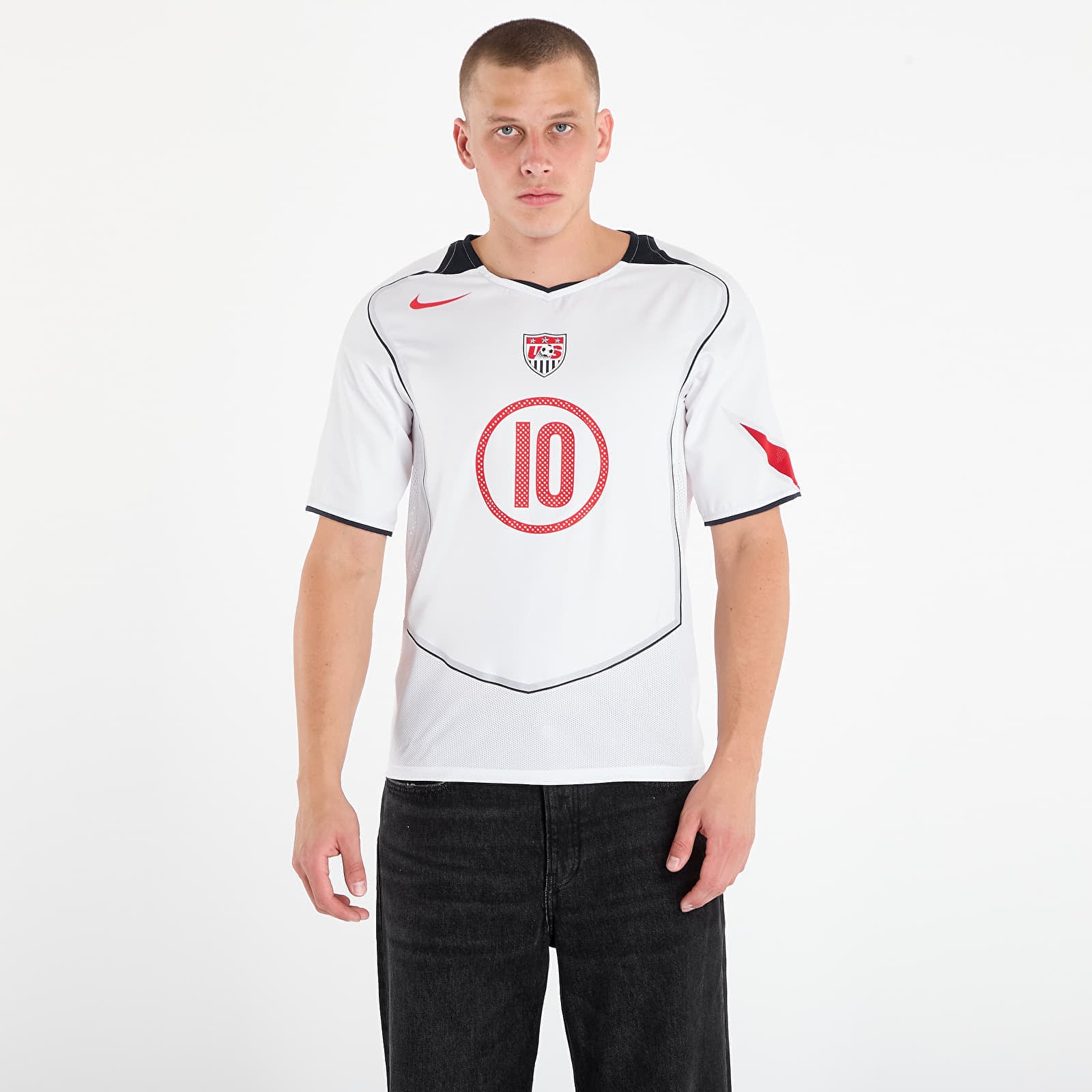 Tricou Nike Landon Donovan USMNT 2004 Total 90 Reissue Mens Nike Soccer Replica Jersey White/ College Navy/ University Red M