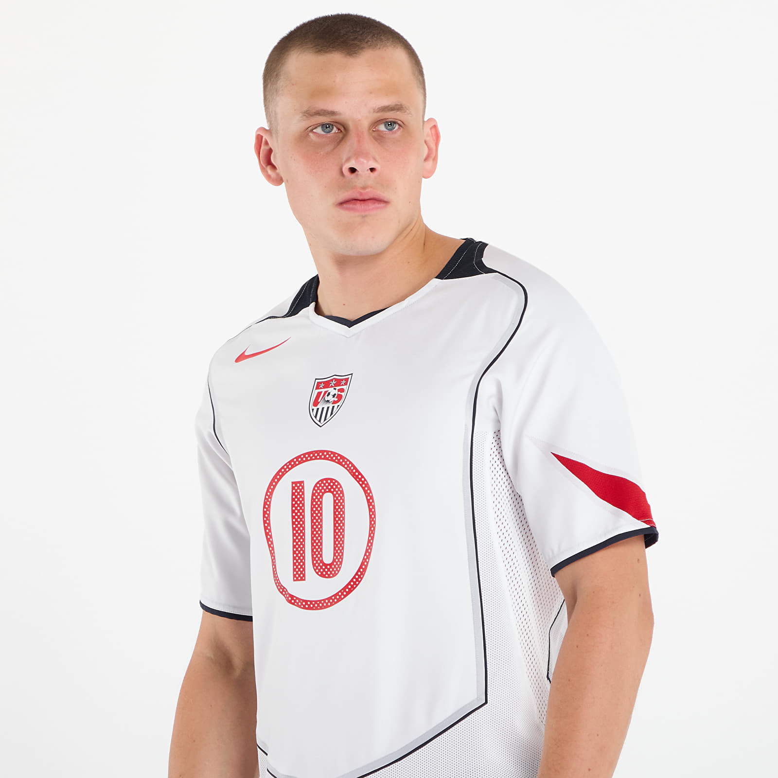 Herretrøyer Nike Landon Donovan USMNT 2004 Total 90 Reissue Men's Nike Soccer Replica Jersey White/ College Navy/ University Red