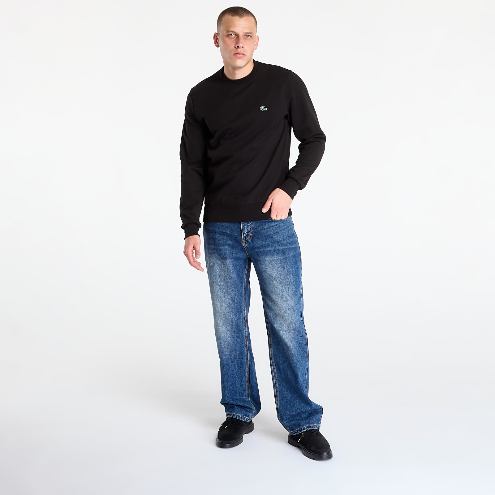 Sweatshirts LACOSTE Men's Sweatshirt Black