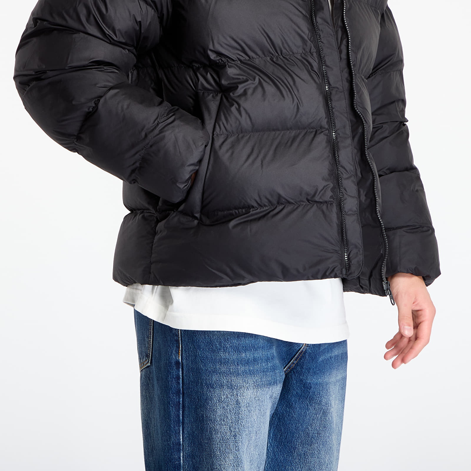 Dunjakker for menn adidas Tonal Hooded Puffer Jacket Black