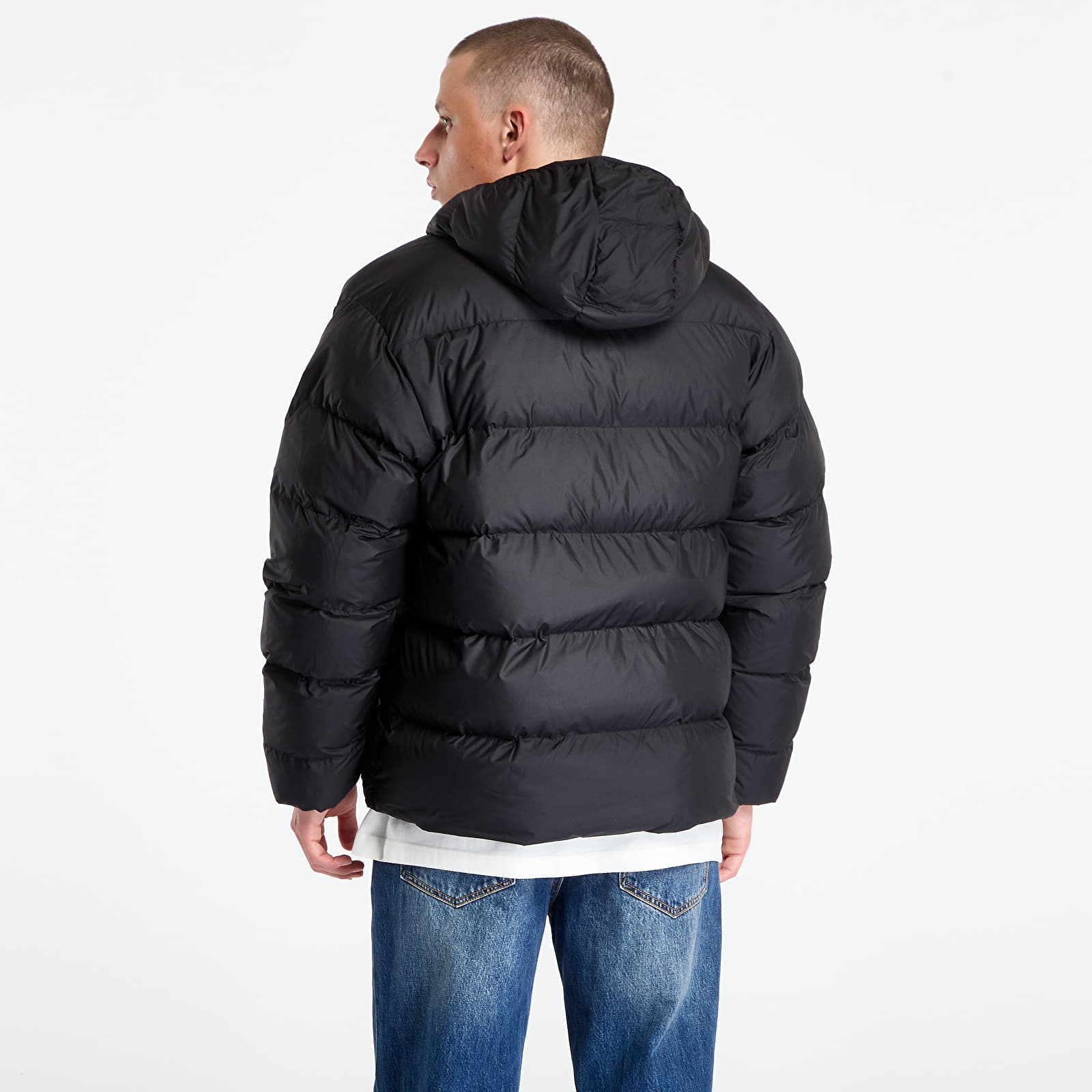 Dunjakker for menn adidas Tonal Hooded Puffer Jacket Black